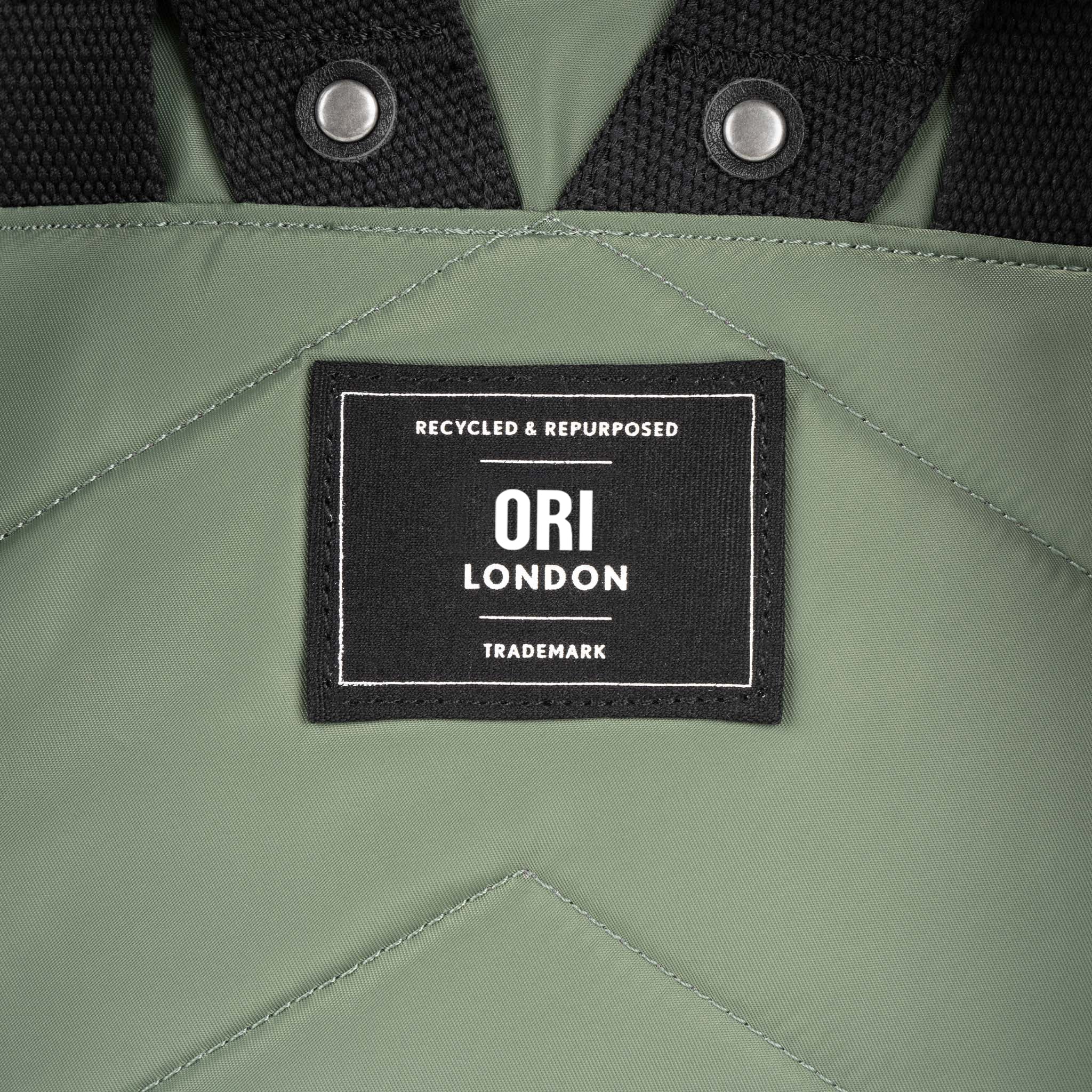 Black Label Canfield Roll Top Backpack in Granite - Image 4