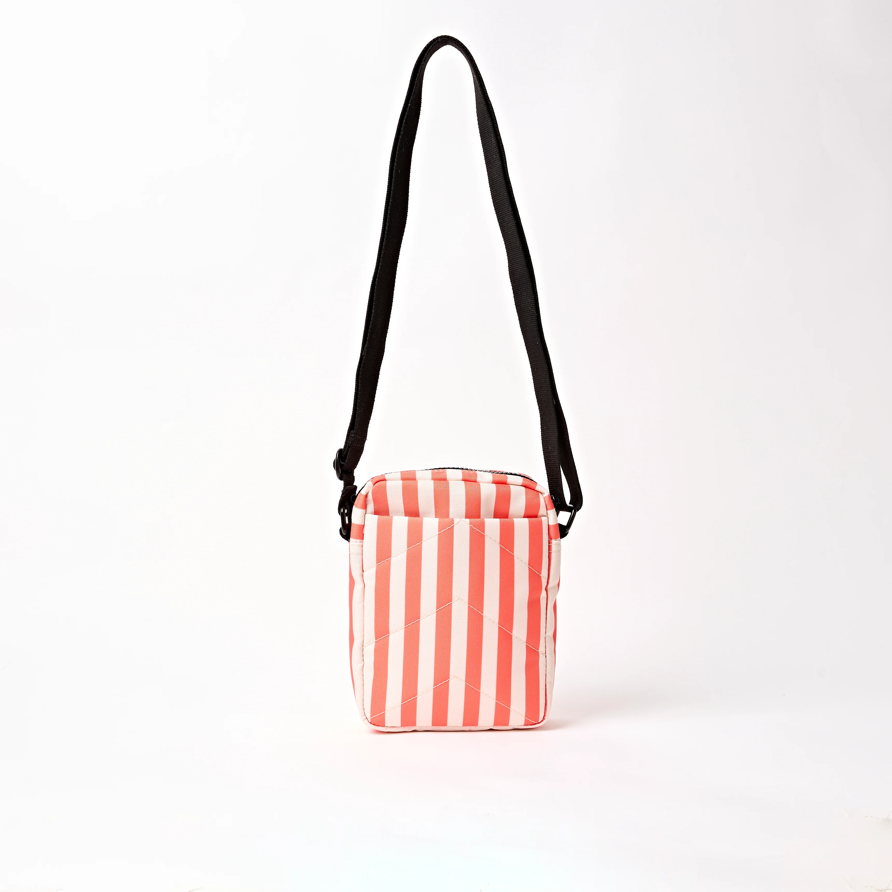 Bond Pocket Crossbody Bag in Coral Stripe - Image 5
