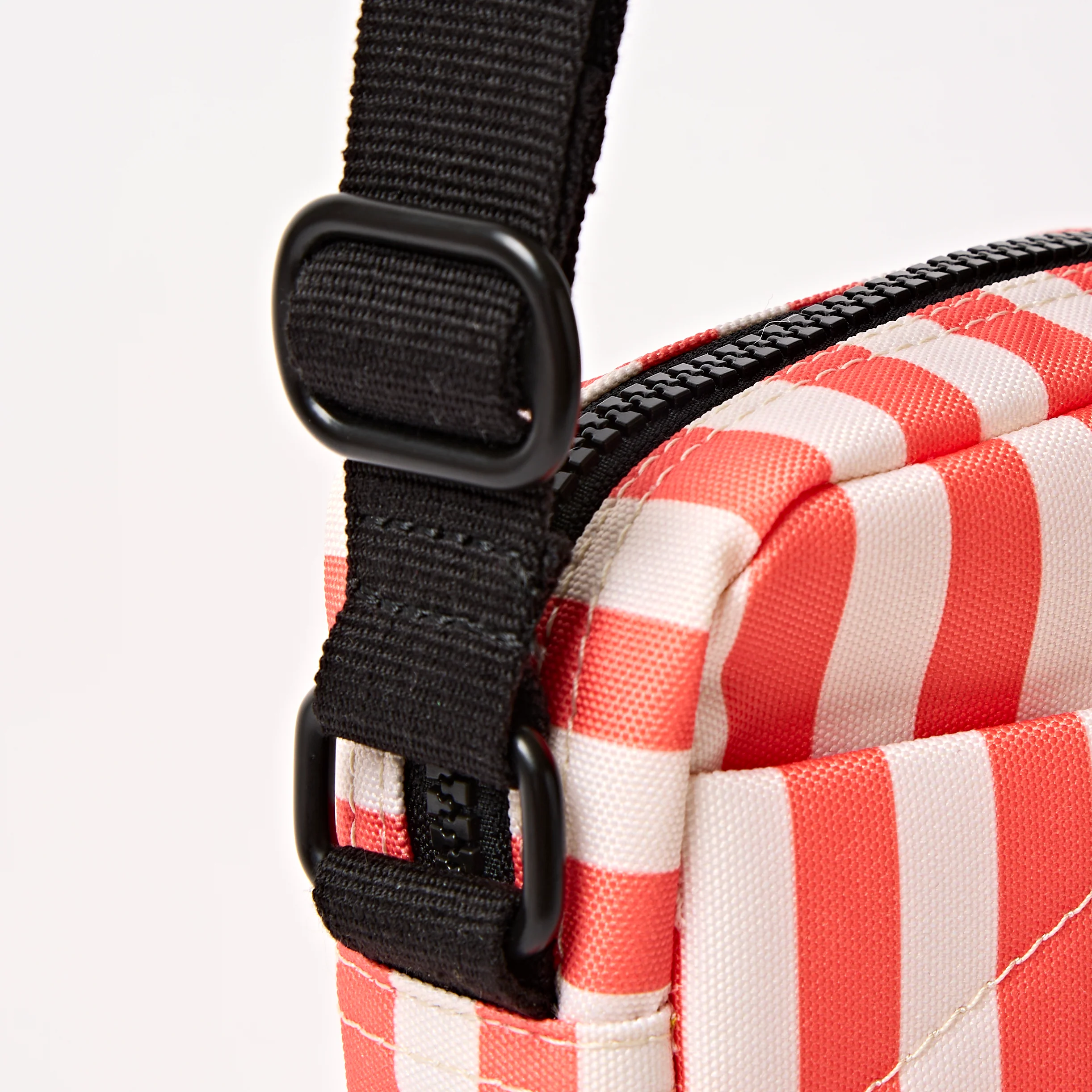Bond Pocket Crossbody Bag in Coral Stripe - Image 7
