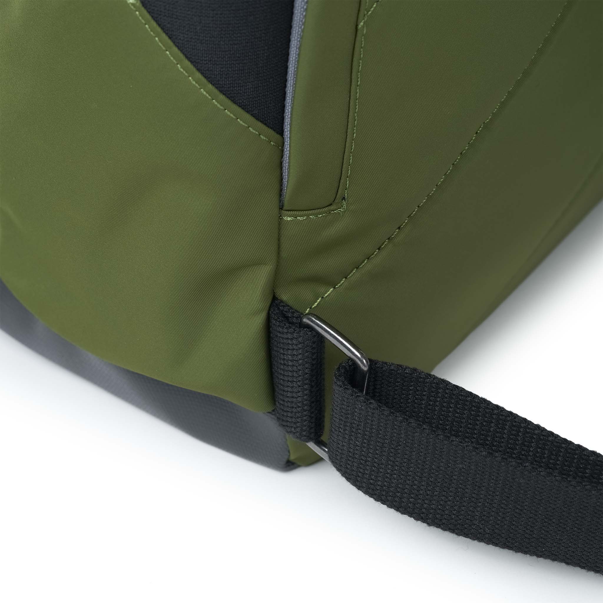 Black Label Canfield Roll Top Backpack in Avocado - Image 6