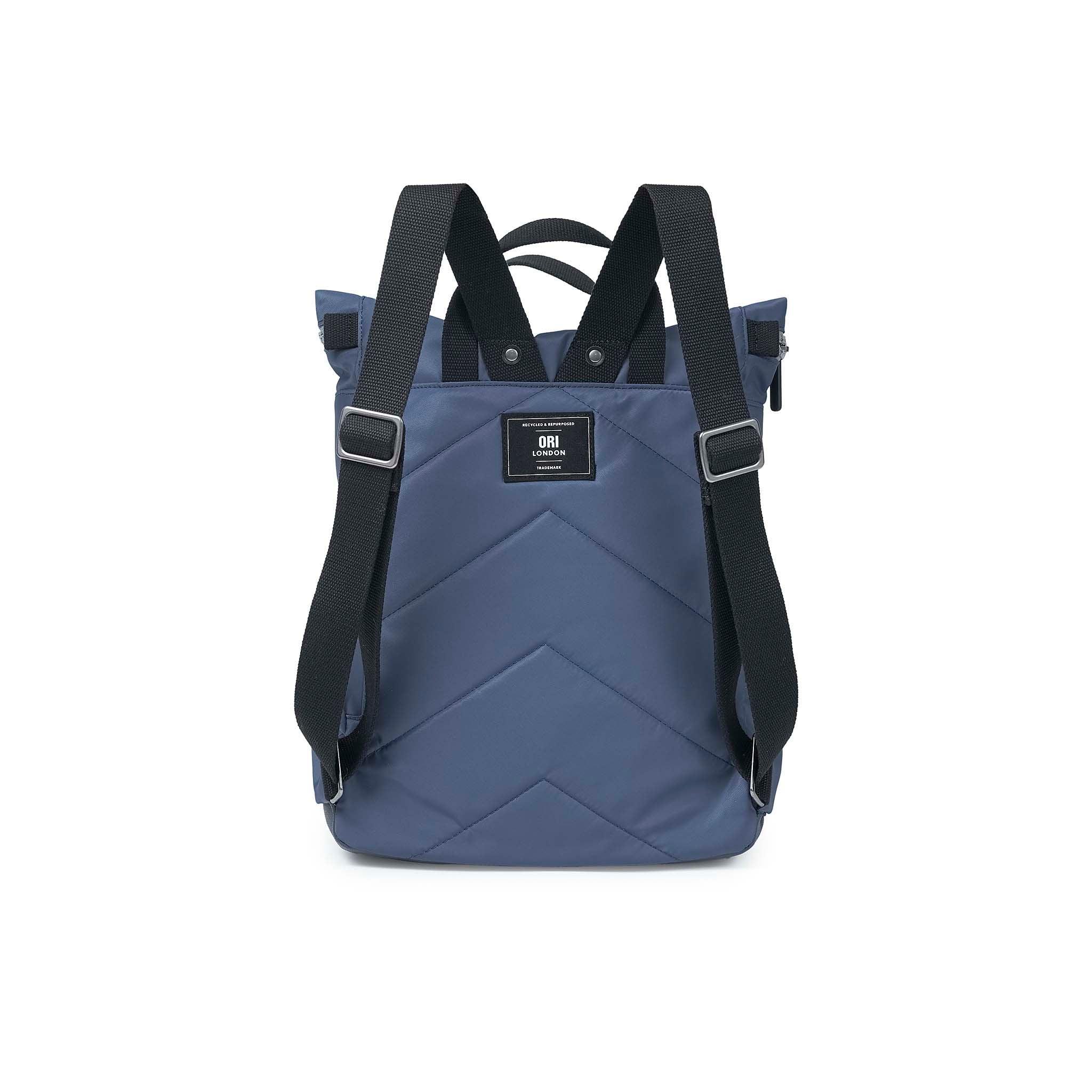 Black Label Canfield Roll Top Backpack in Burnt Blue - Image 3