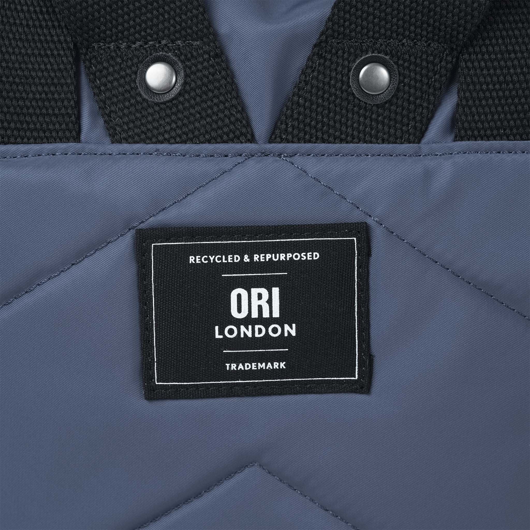 Black Label Canfield Roll Top Backpack in Burnt Blue - Image 5