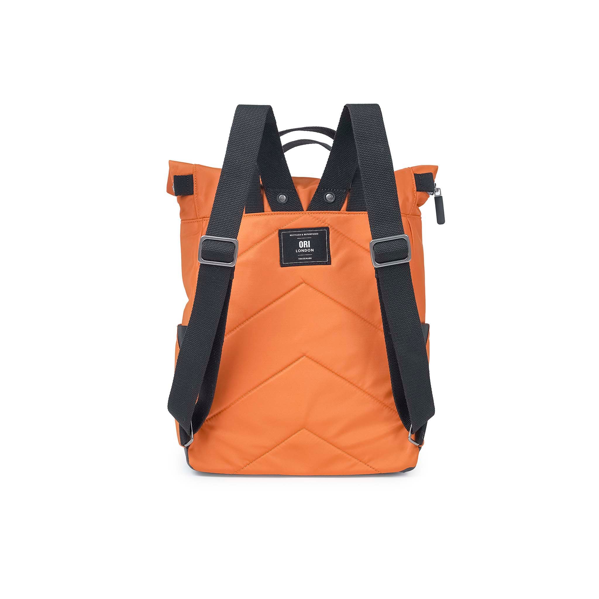 Black Label Canfield Roll Top Backpack in Burnt Orange - Image 3