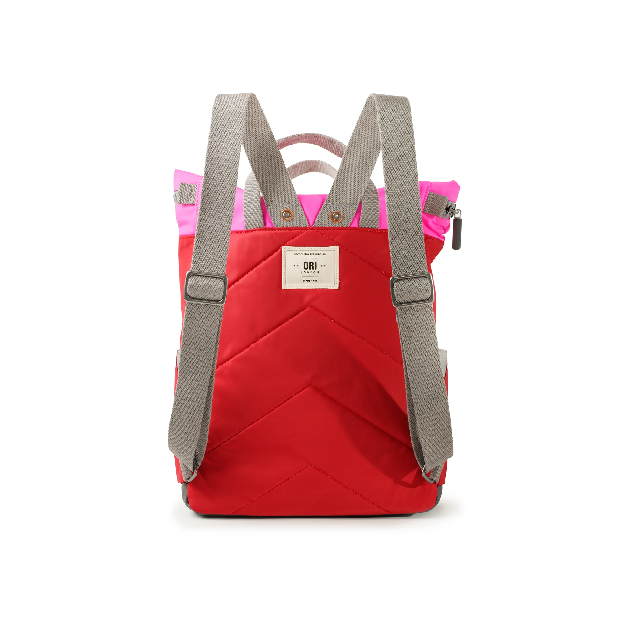 Creative Waste Canfield Backpack in Cranberry/Neon Pink - Image 3