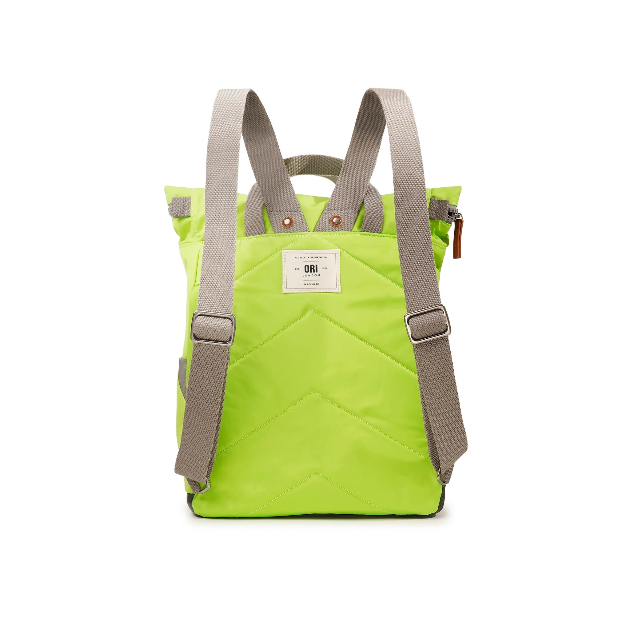 Canfield Roll Top Backpack in Lime - Image 3