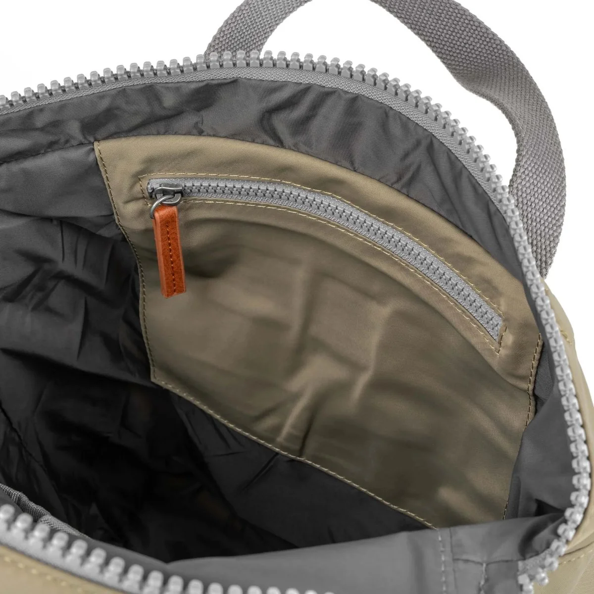 Canfield Roll Top Backpack in Taupe - Image 4