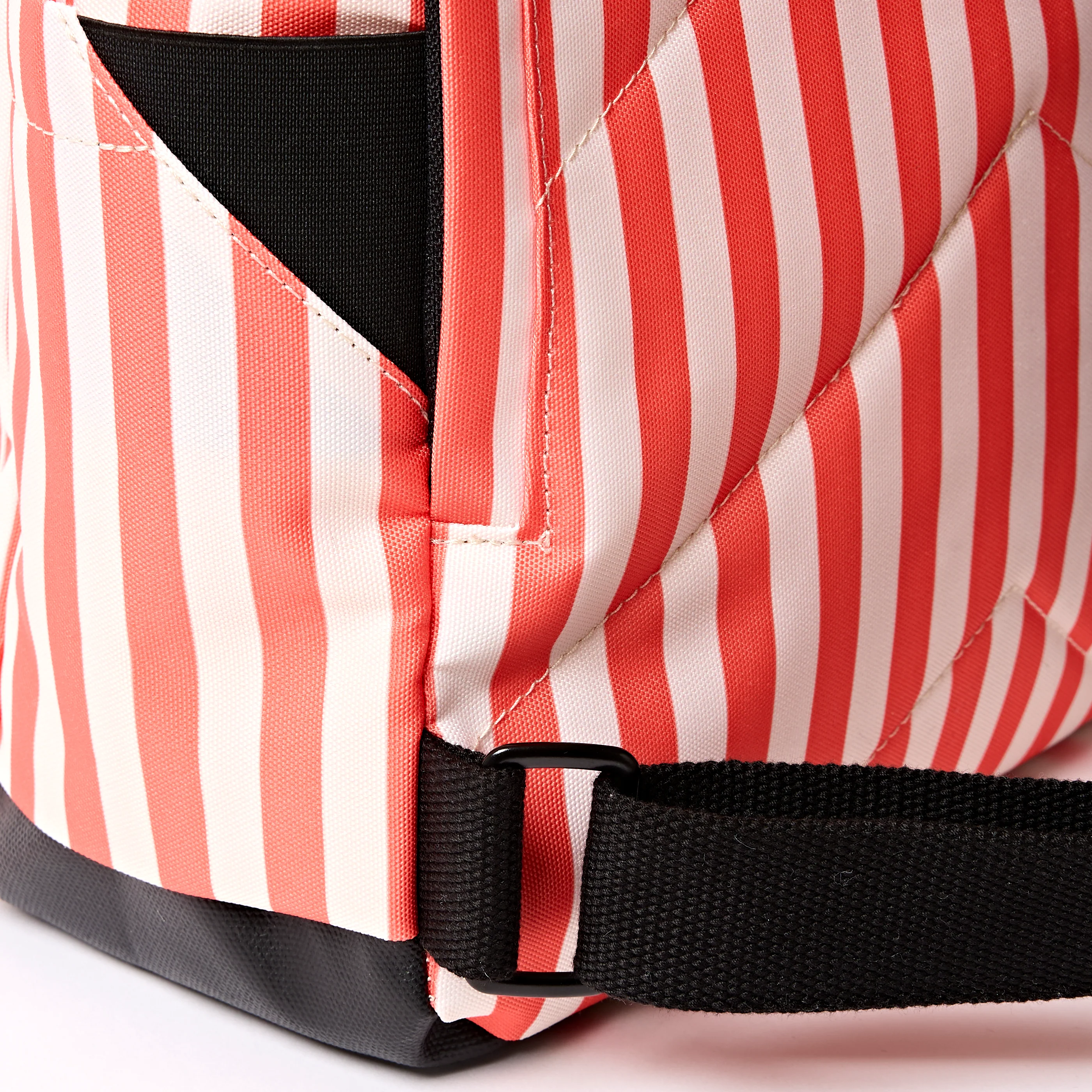 Canfield Roll Top Backpack in Coral Stripe - Image 7