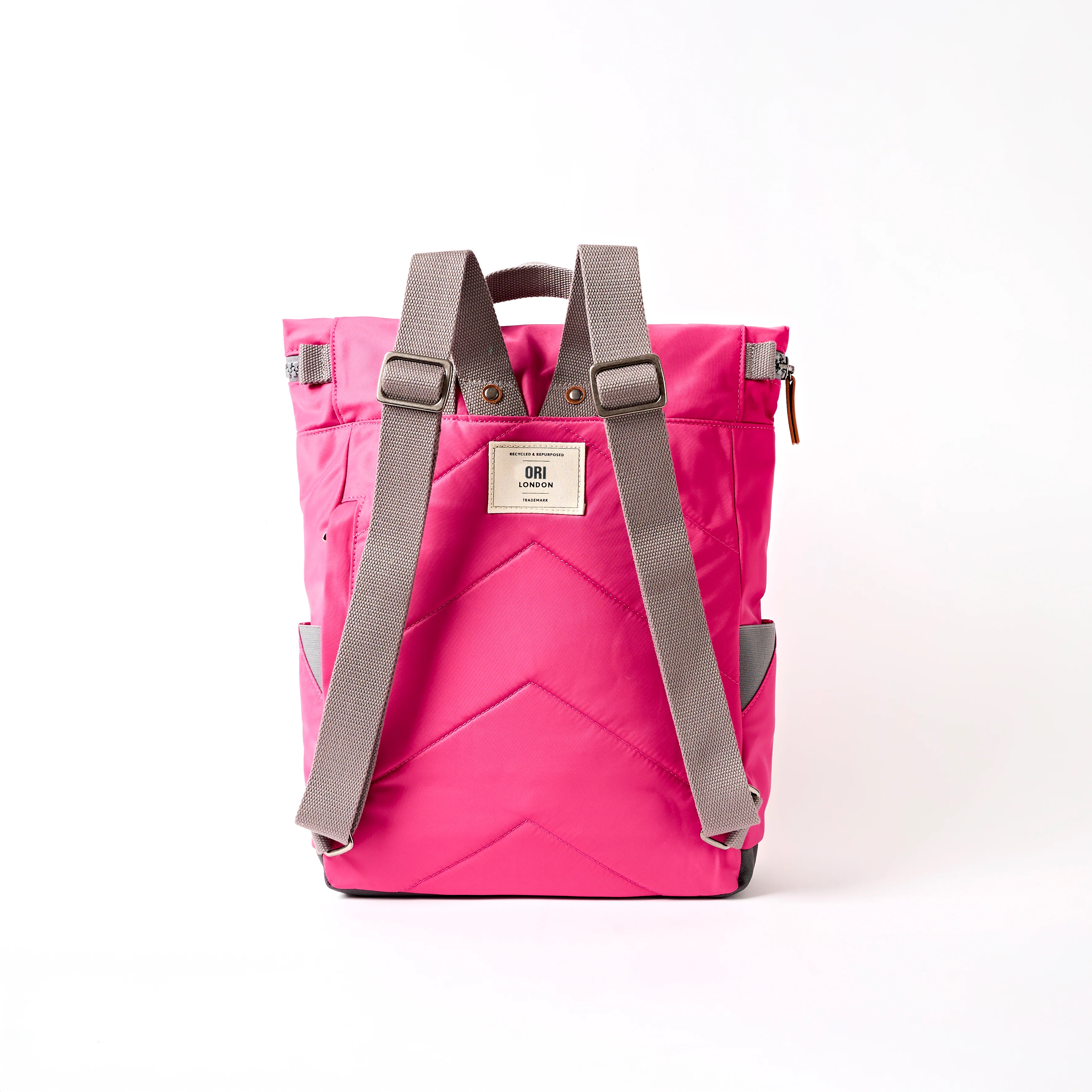 Canfield Roll Top Backpack in Granita Red - Image 3