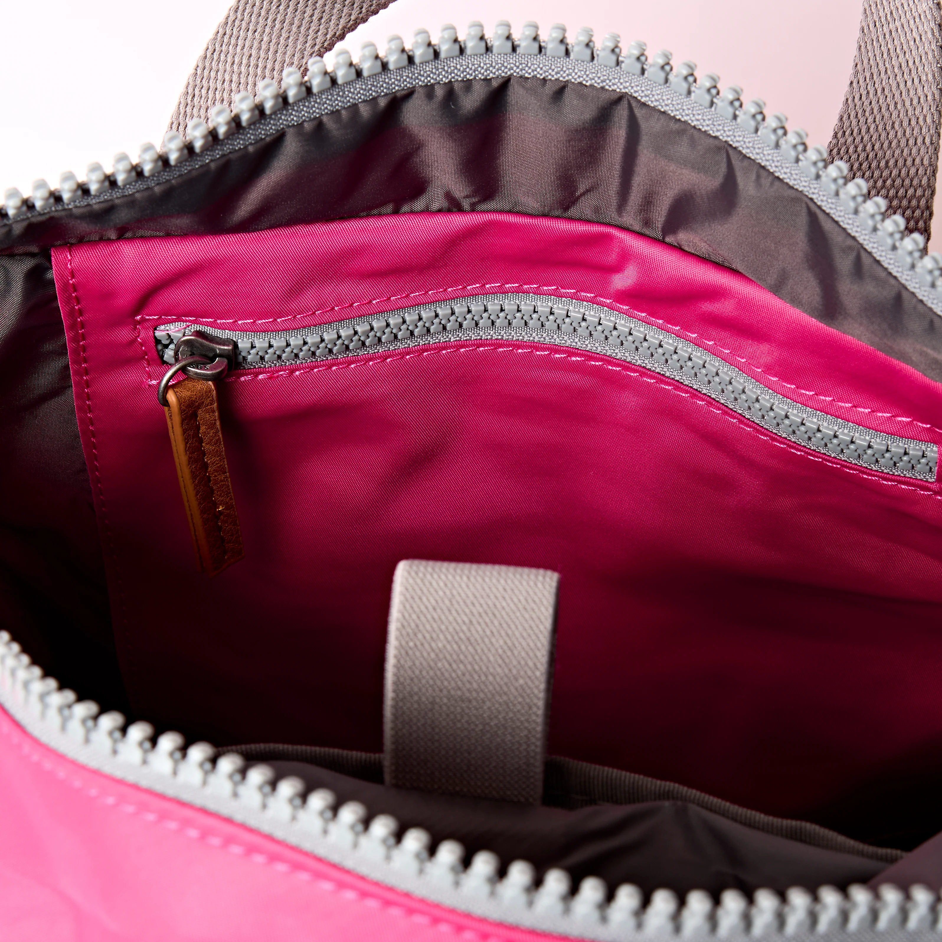 Canfield Roll Top Backpack in Granita Red - Image 4