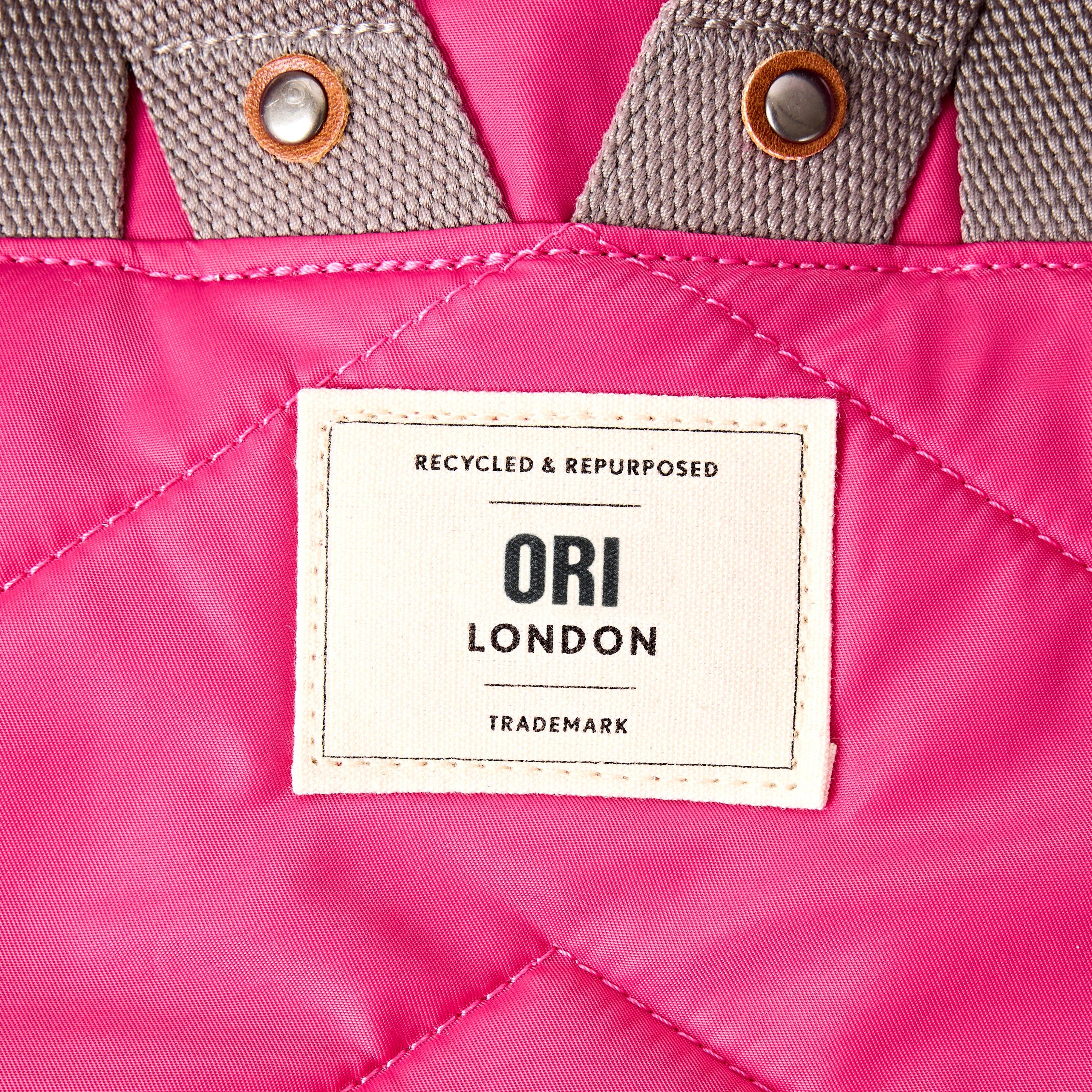 Canfield Roll Top Backpack in Granita Red - Image 7