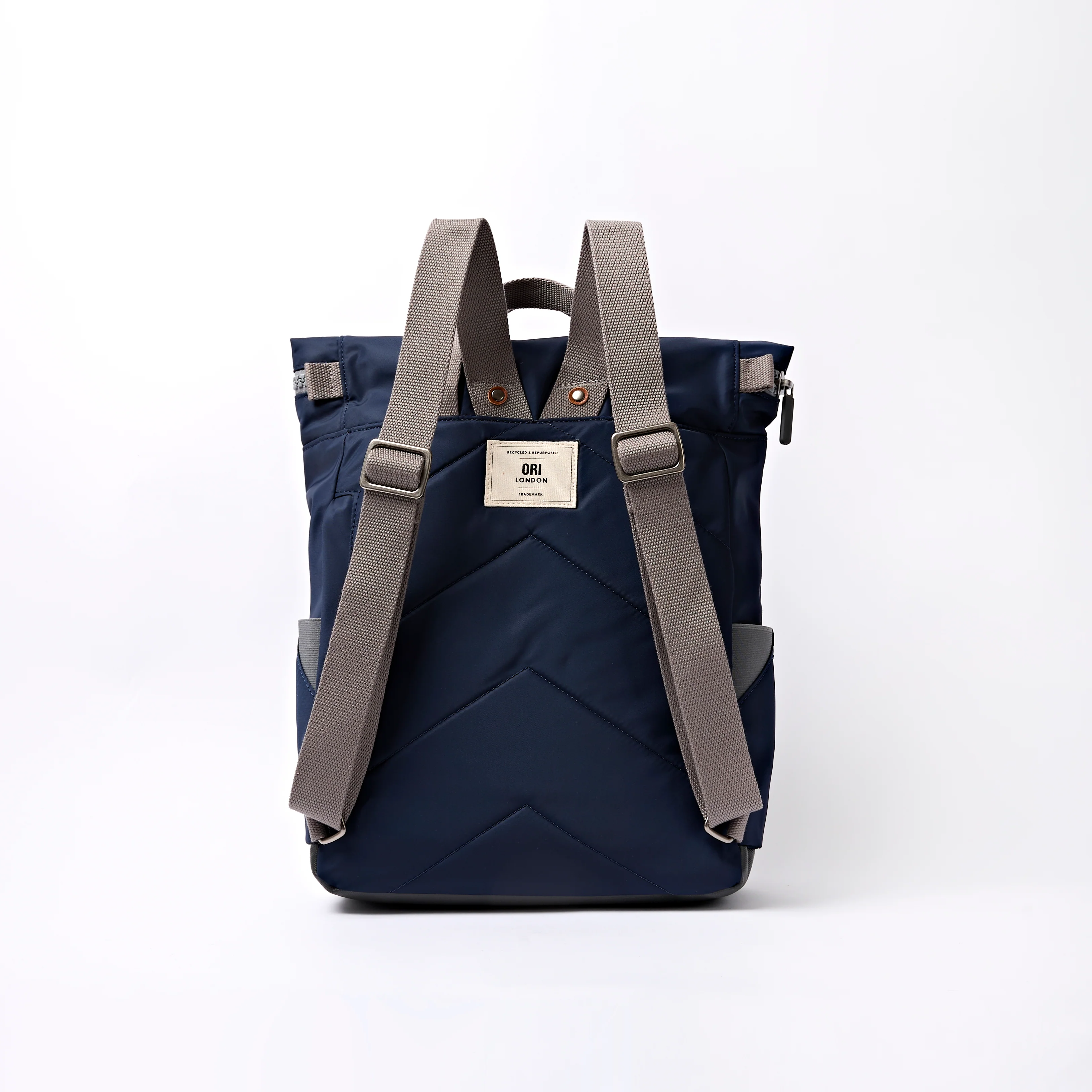 Canfield Roll Top Backpack in Midnight Stripe - Image 3