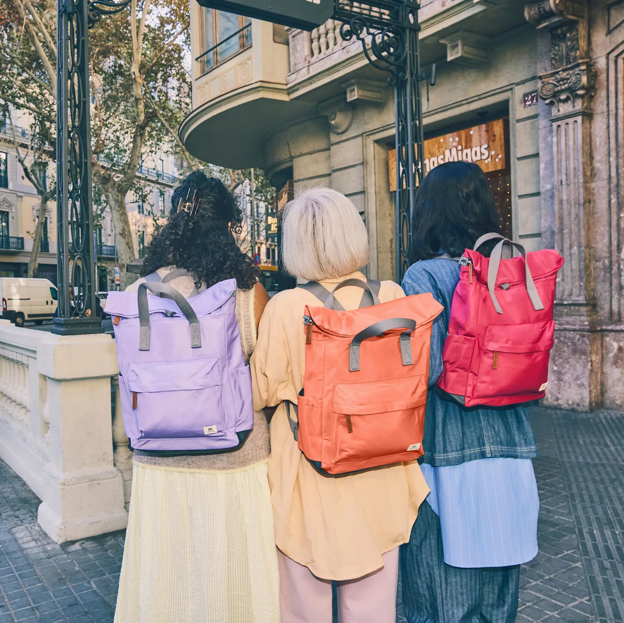 Canfield Roll Top Backpack in Sugar Coral - Image 2