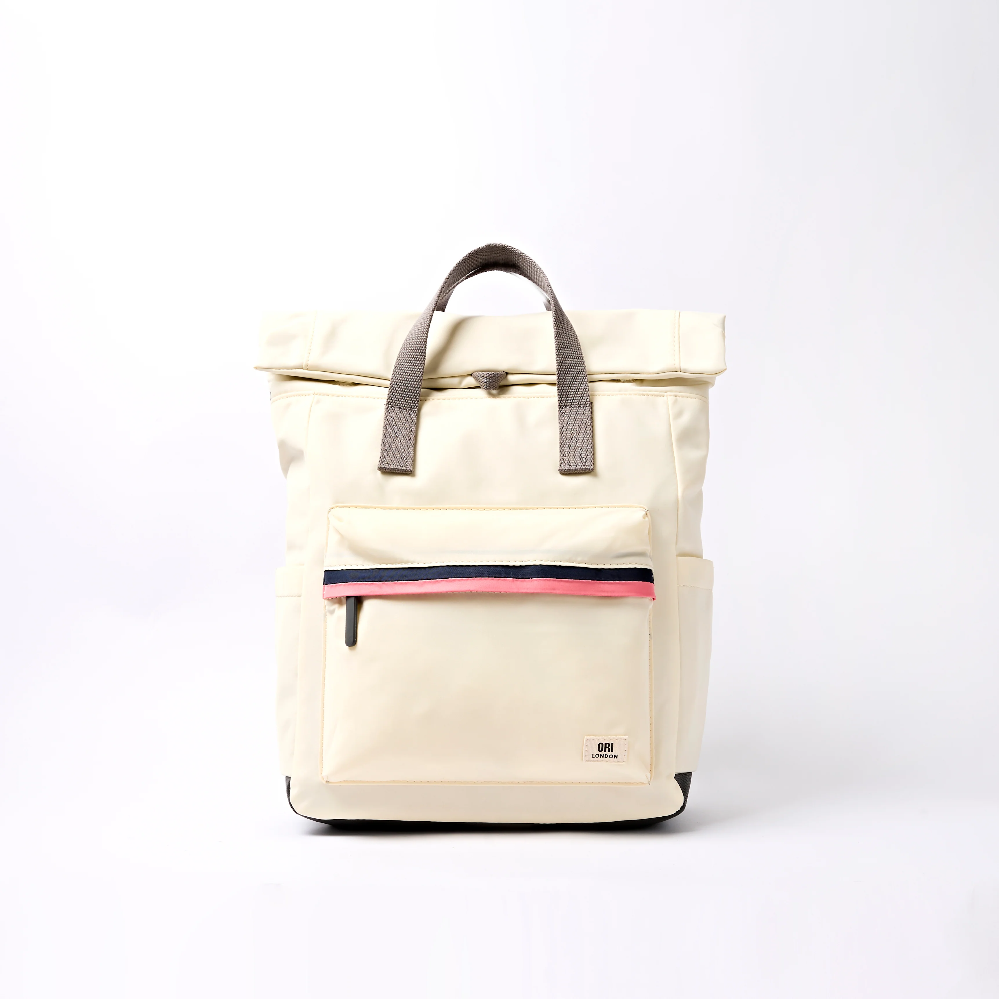 Canfield Roll Top Backpack in Wax Paper Stripe