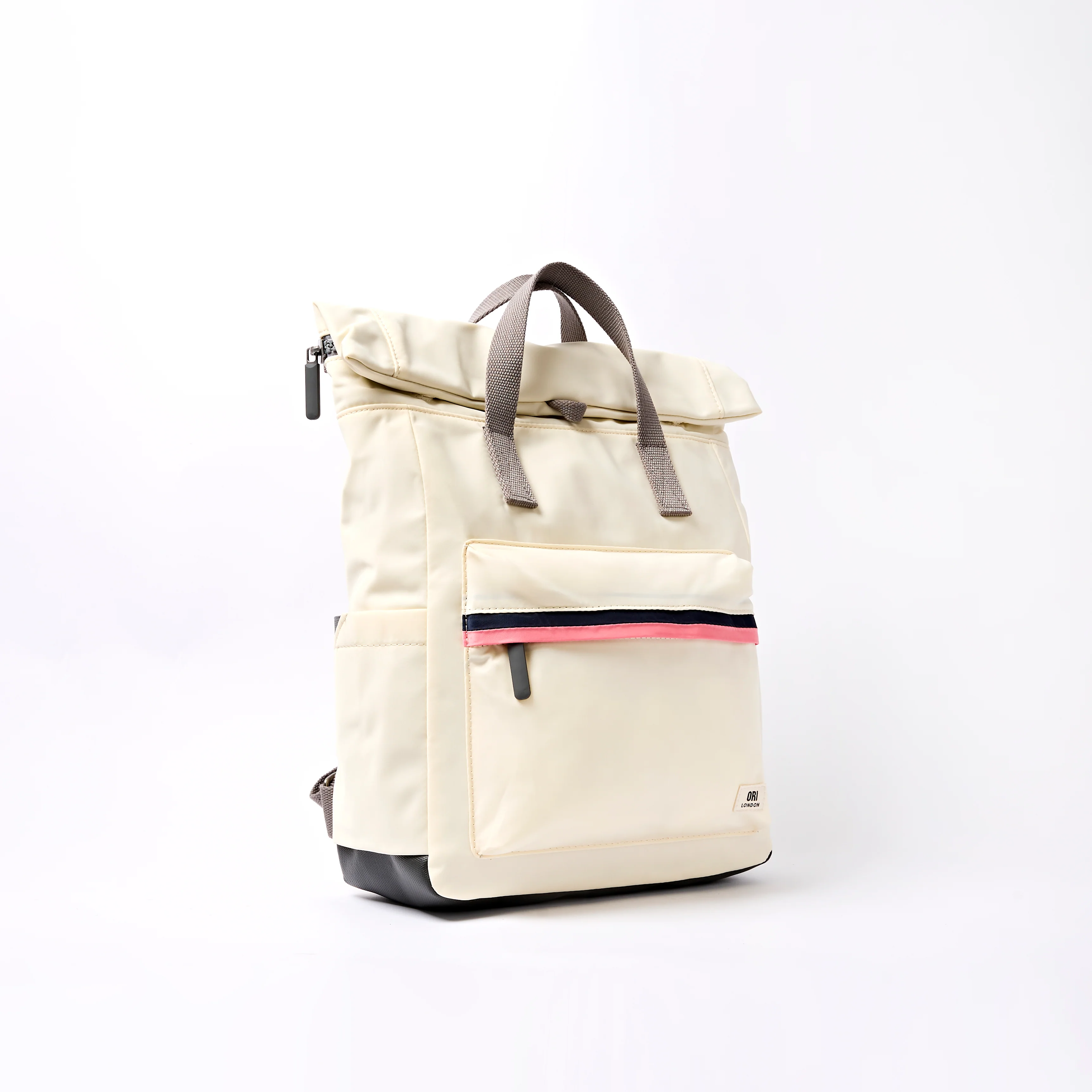 Canfield Roll Top Backpack in Wax Paper Stripe - Image 2
