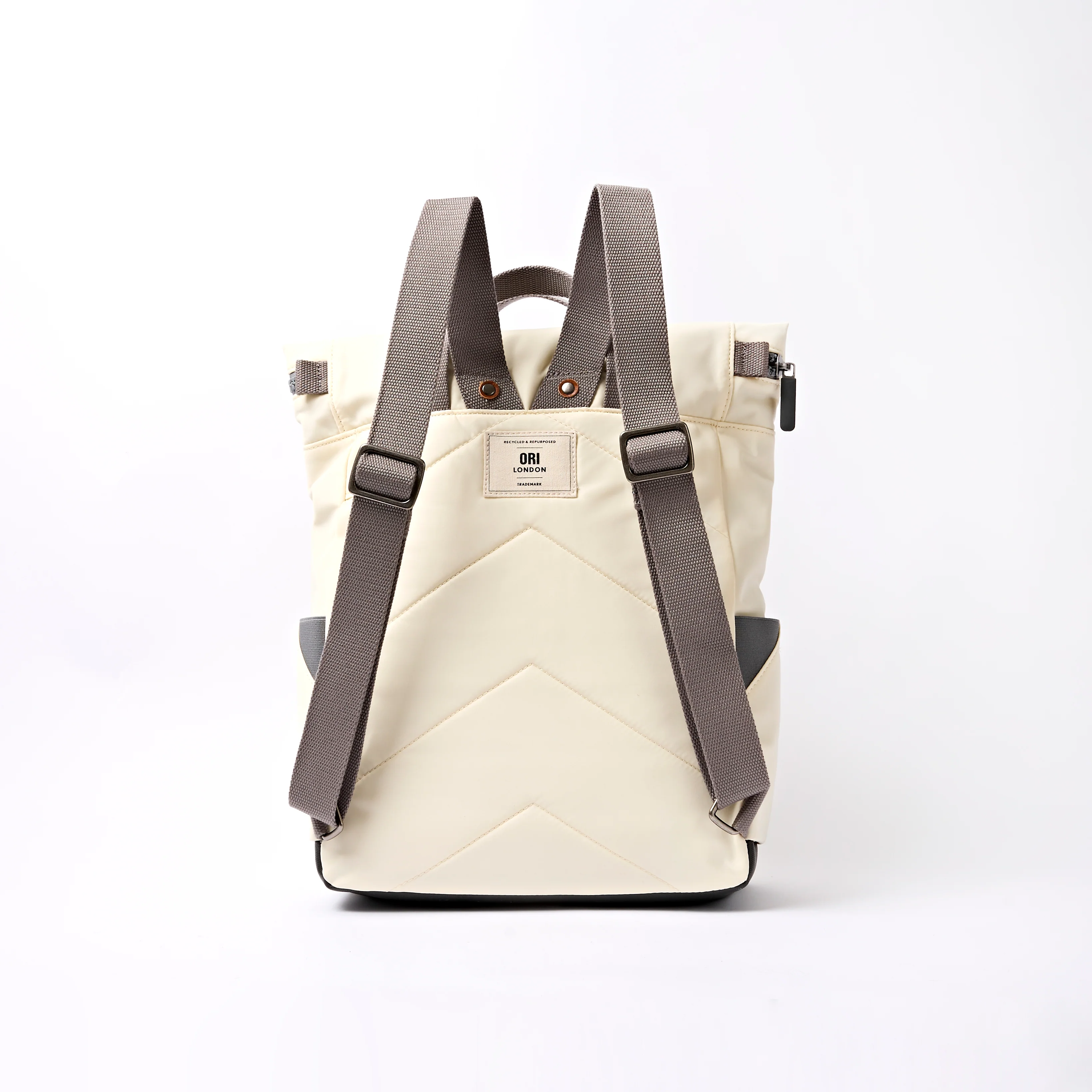 Canfield Roll Top Backpack in Wax Paper Stripe - Image 3