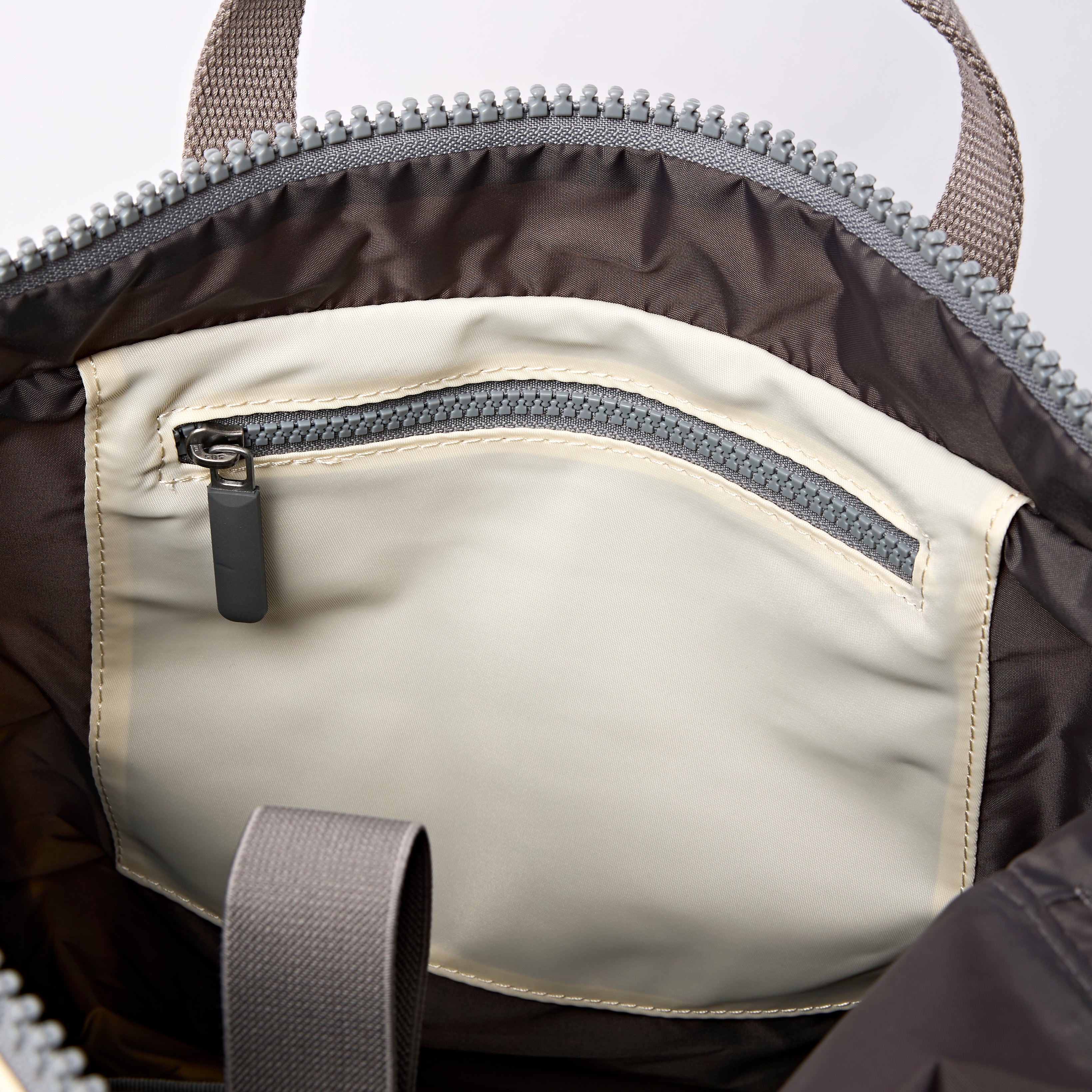 Canfield Roll Top Backpack in Wax Paper Stripe - Image 4