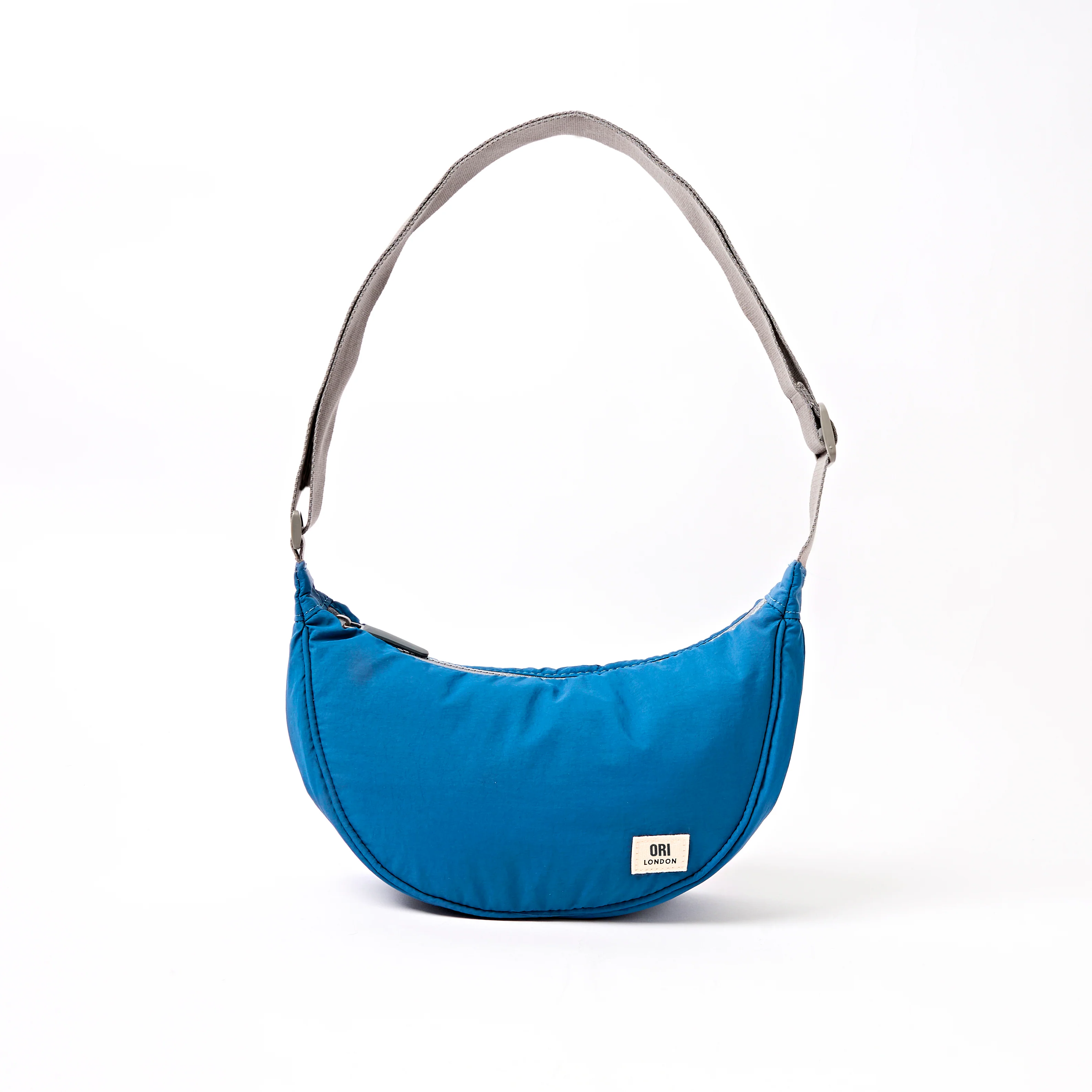 Farringdon Half Moon Bag in Malibu Blue Taslon