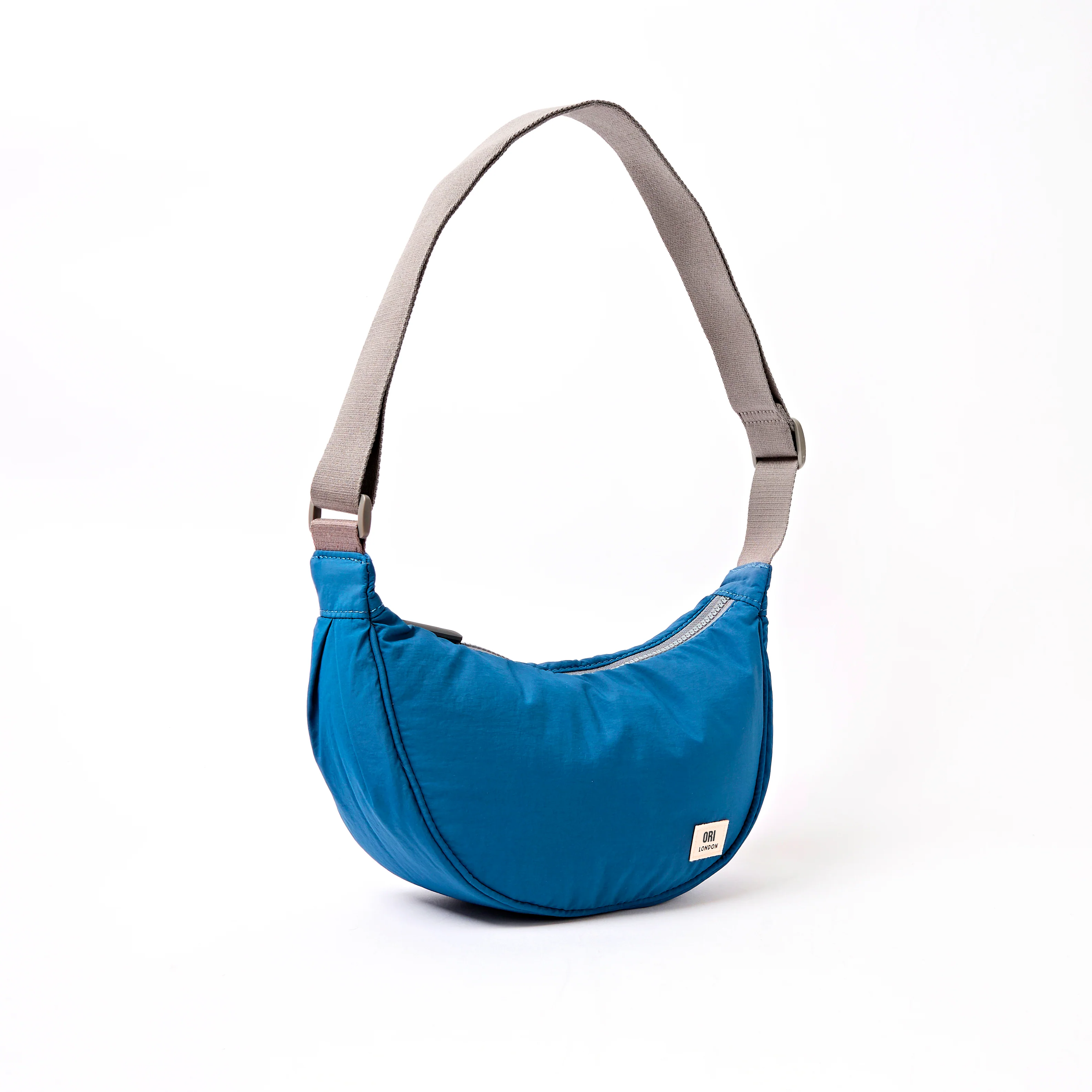 Farringdon Half Moon Bag in Malibu Blue Taslon - Image 3
