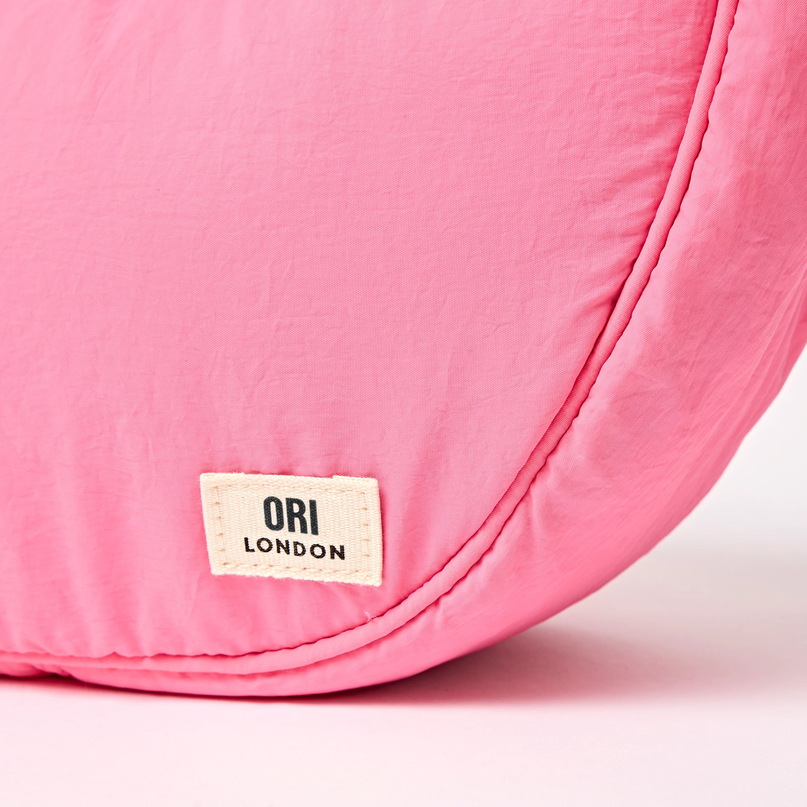 Farringdon Half Moon Bag in Pink Lemonade Taslon - Image 8