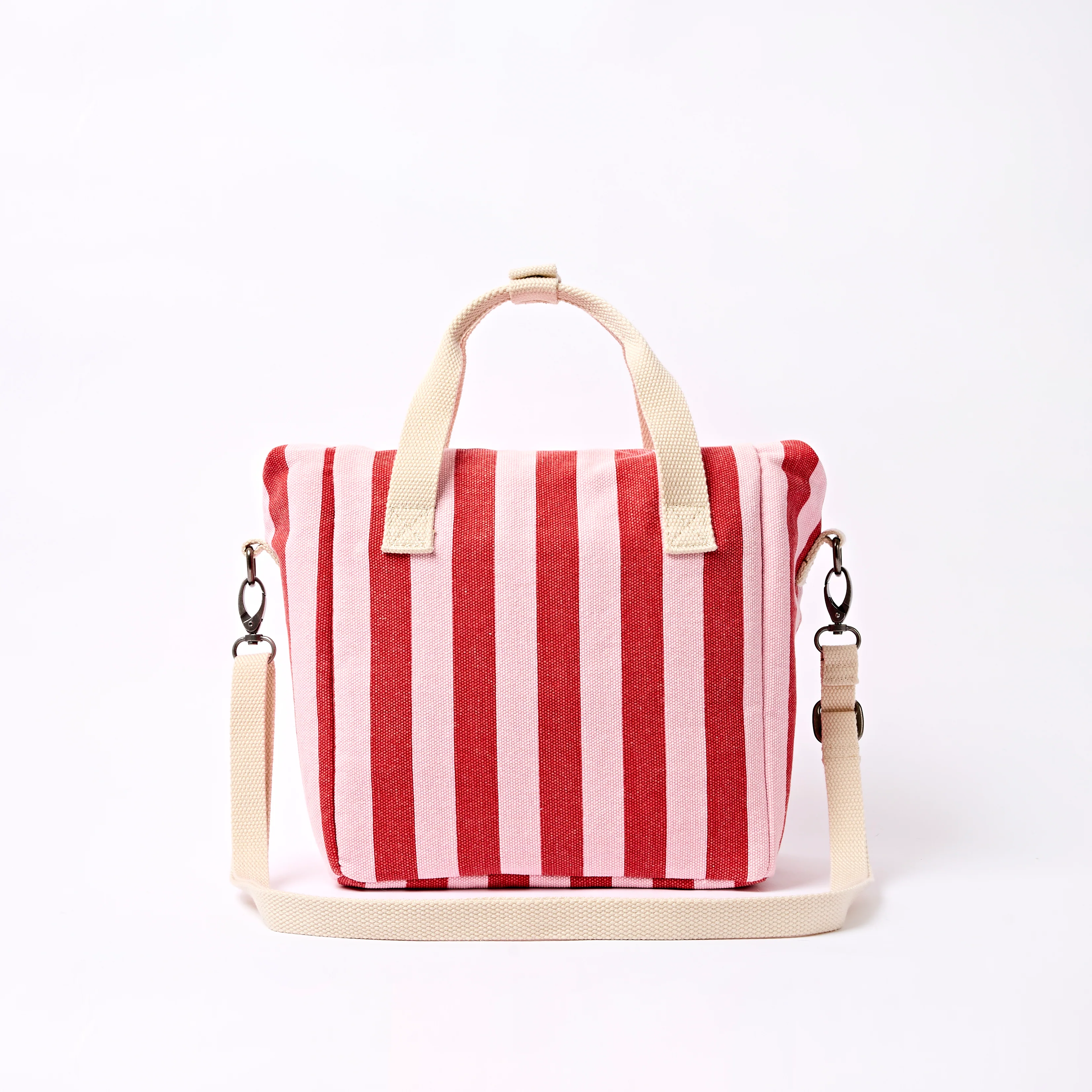 Hampstead Lunch Bag in Strawberry Stripe - Image 3