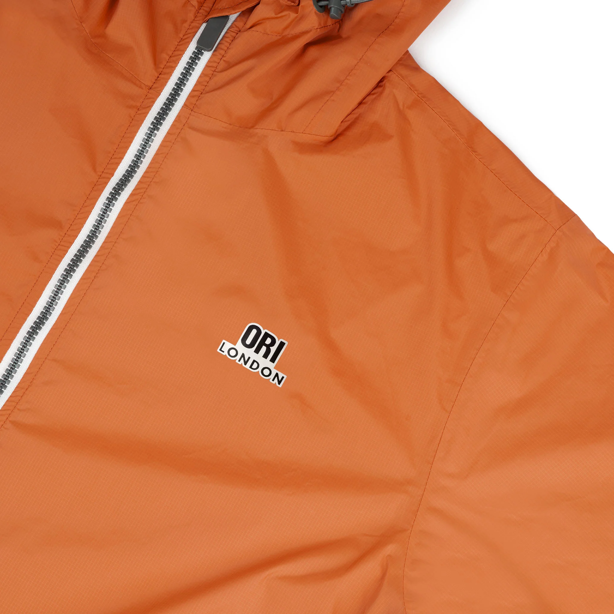 Holborn Rain Jacket in Burnt Orange - Image 3