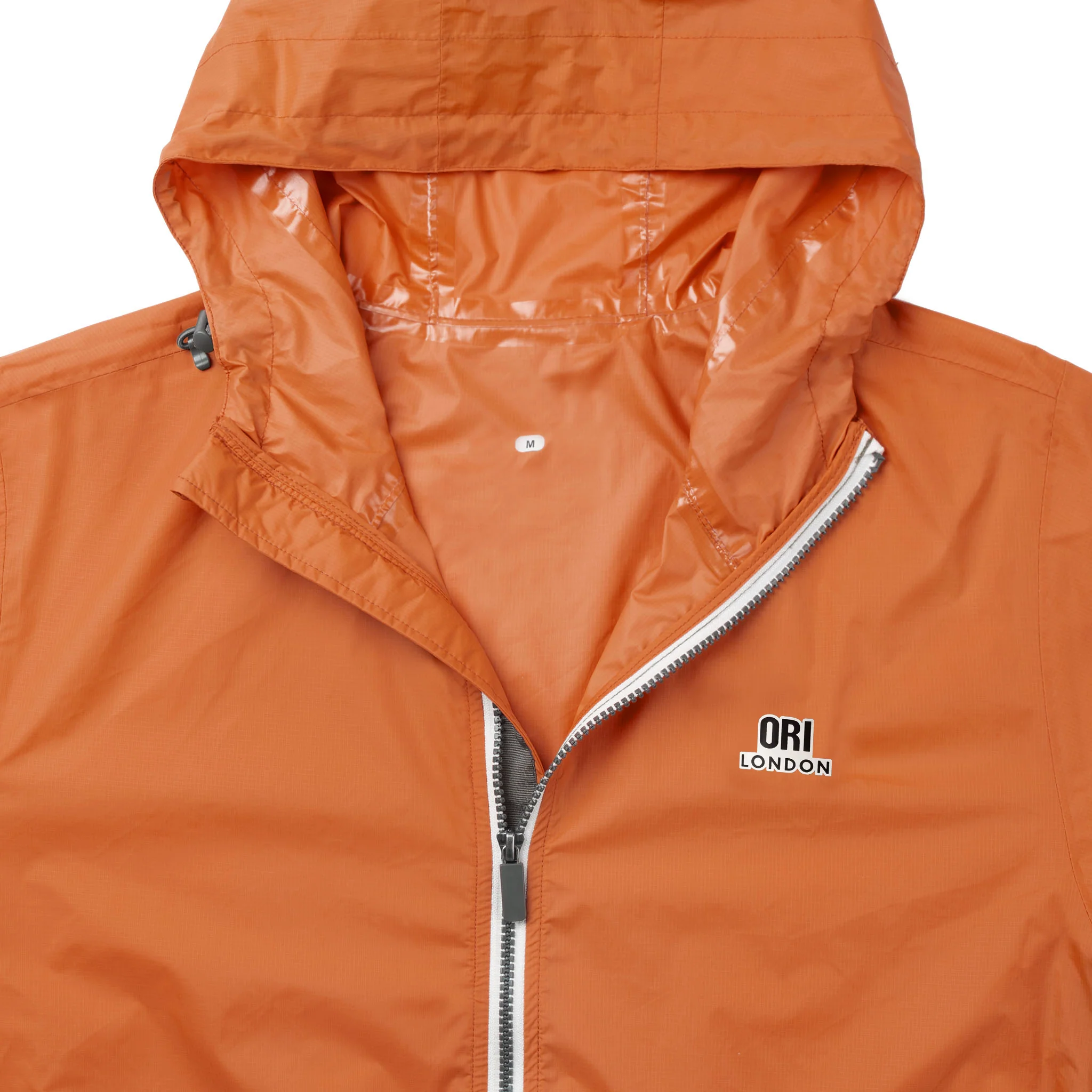 Holborn Rain Jacket in Burnt Orange - Image 7