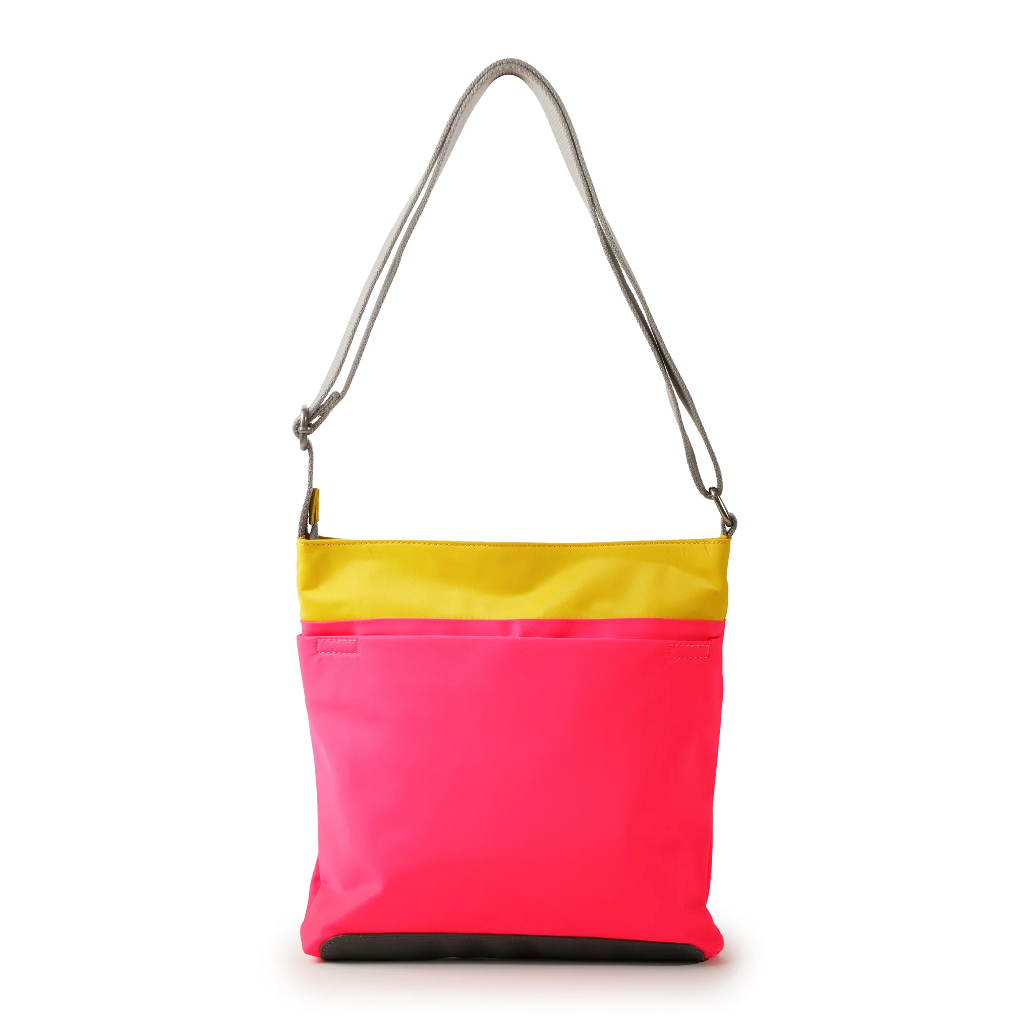 Creative Waste Kennington Crossbody Bag in Raspberry/Mustard - Image 3
