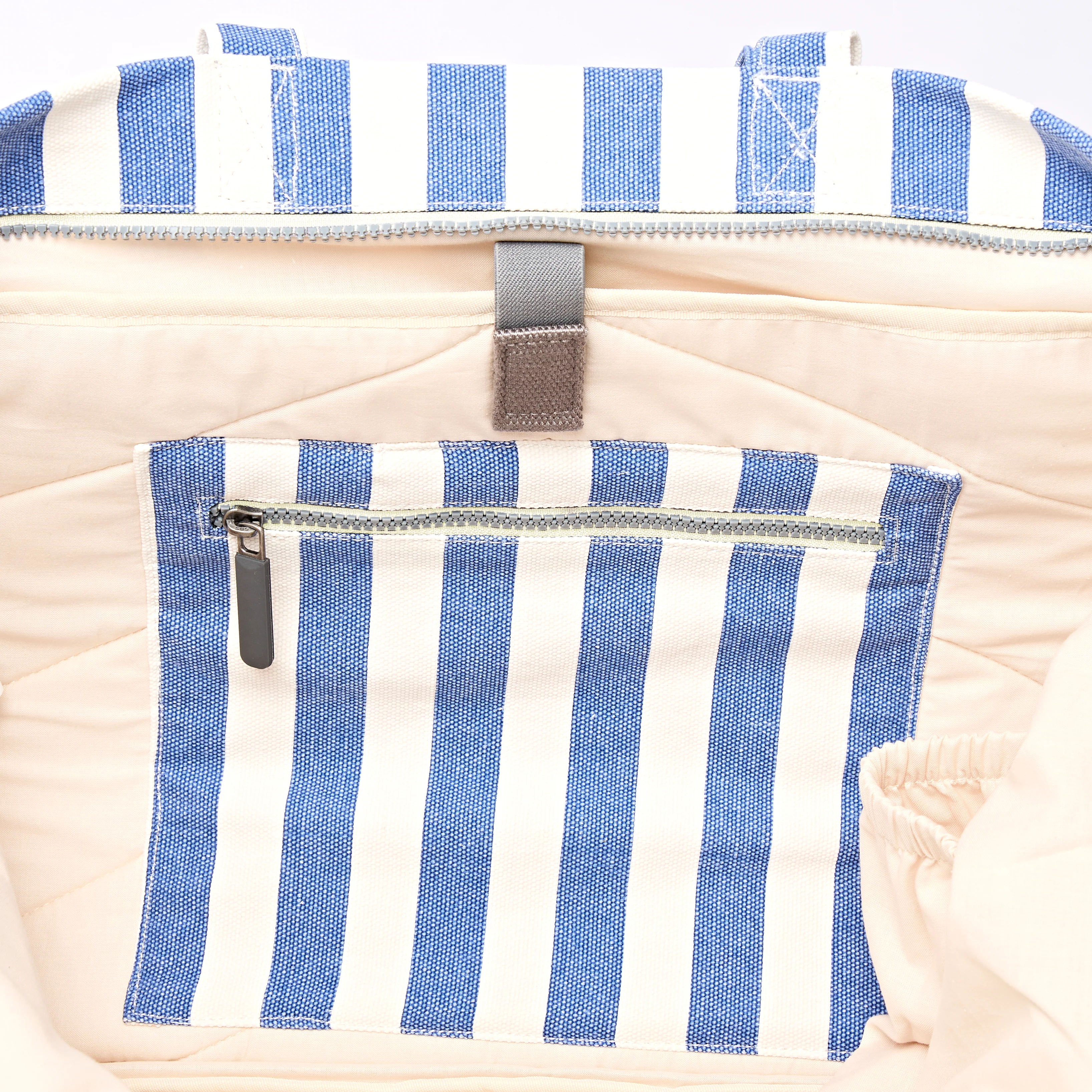 Marylebone Tote Bag in Denim Stripe - Image 5