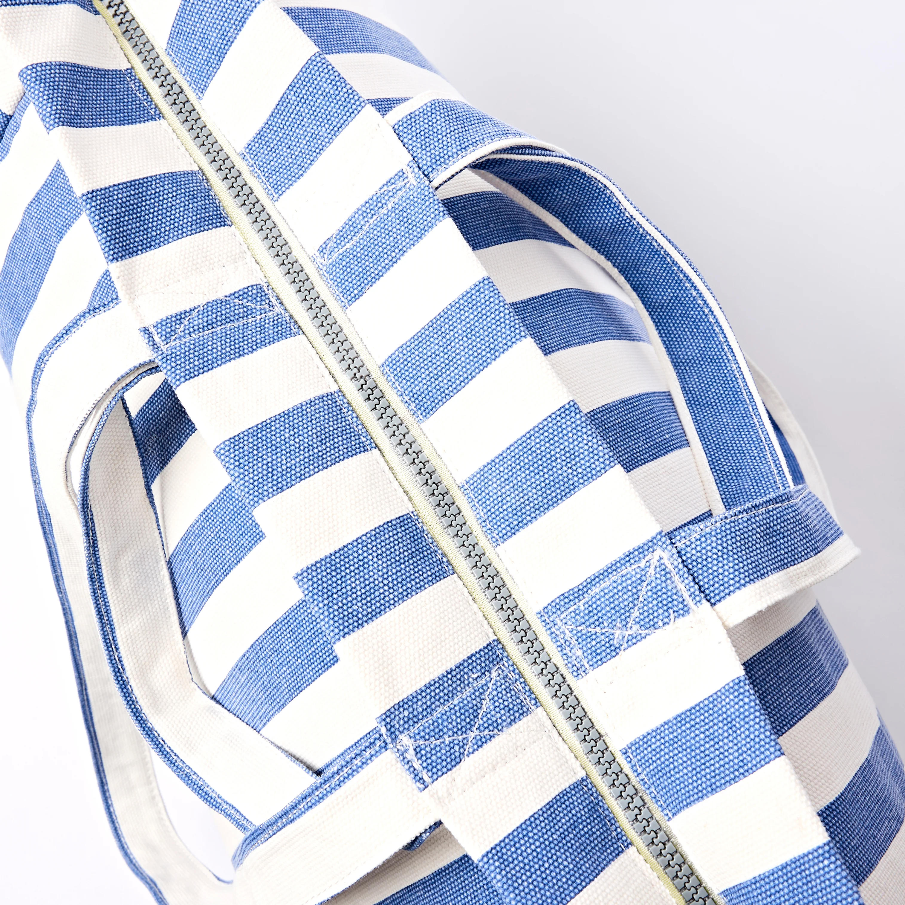 Marylebone Tote Bag in Denim Stripe - Image 6