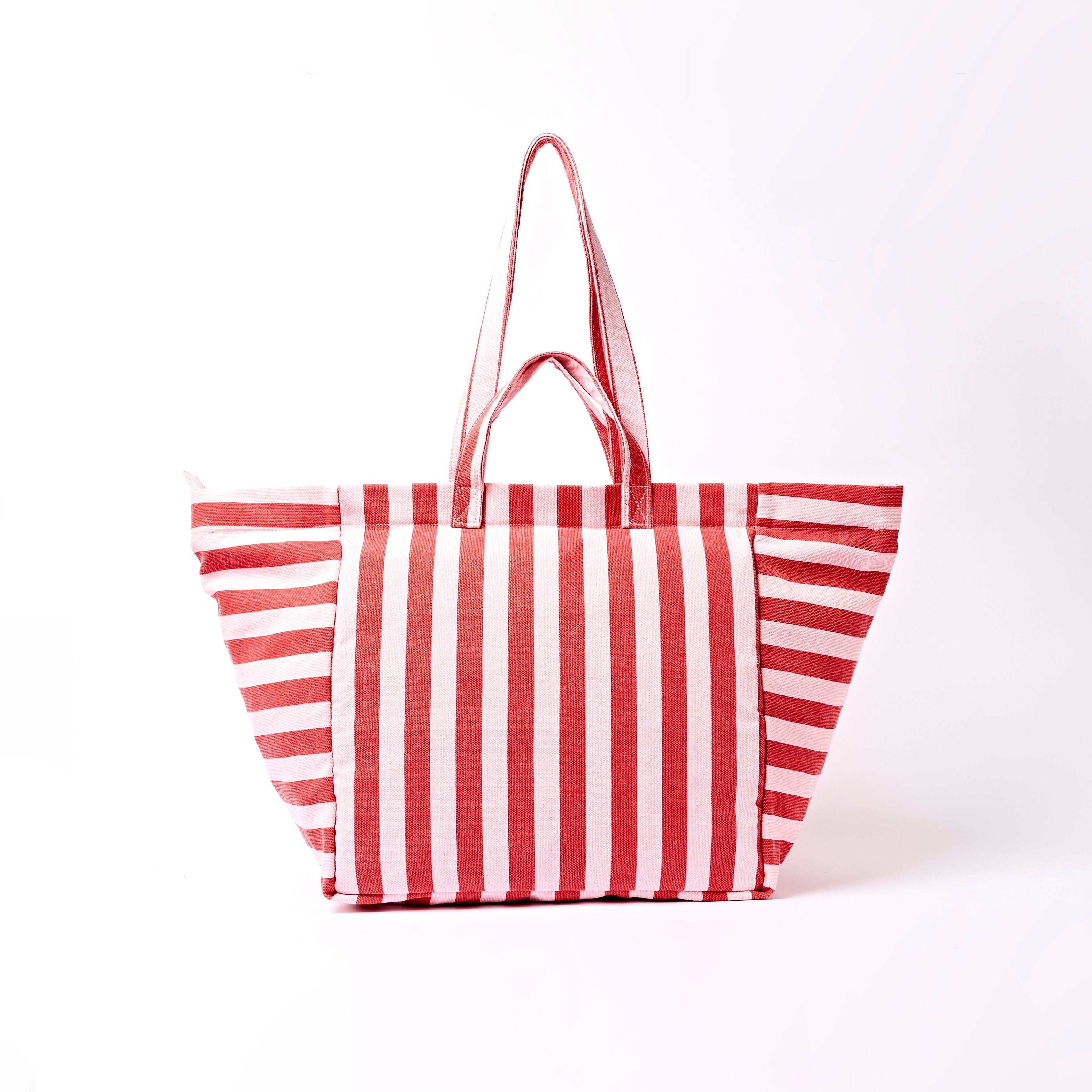 Marylebone Tote Bag in Strawberry Stripe - Image 4