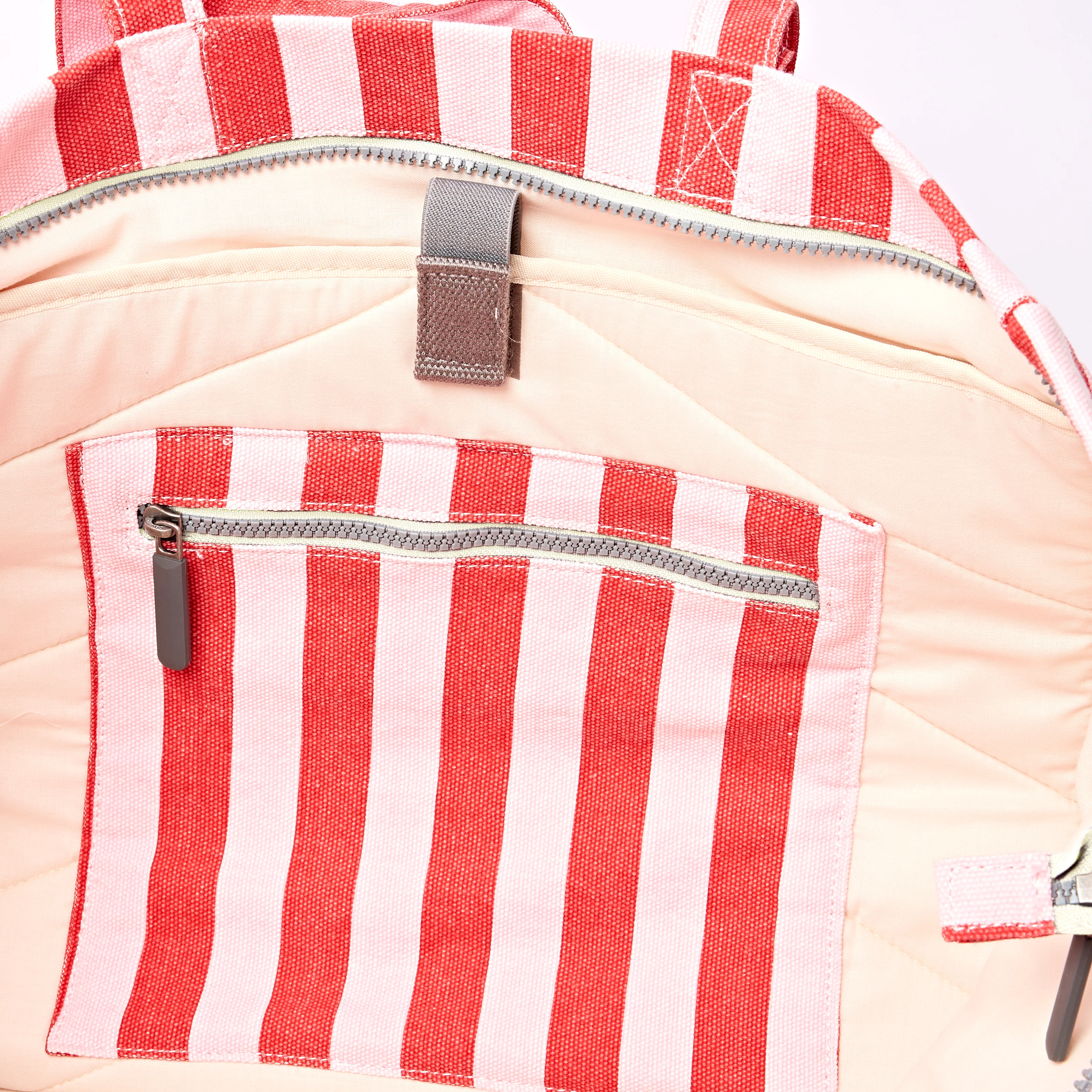 Marylebone Tote Bag in Strawberry Stripe - Image 5