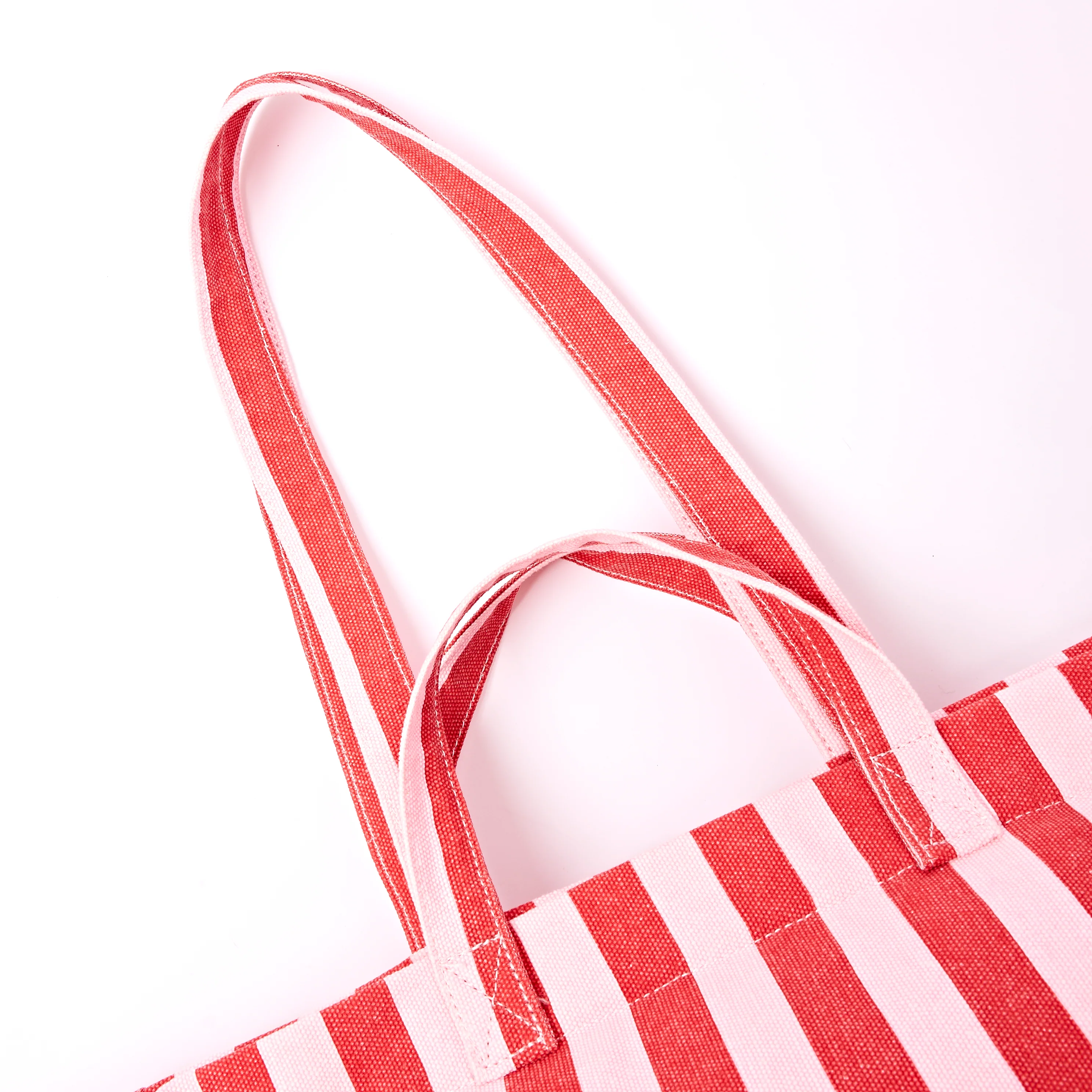 Marylebone Tote Bag in Strawberry Stripe - Image 7
