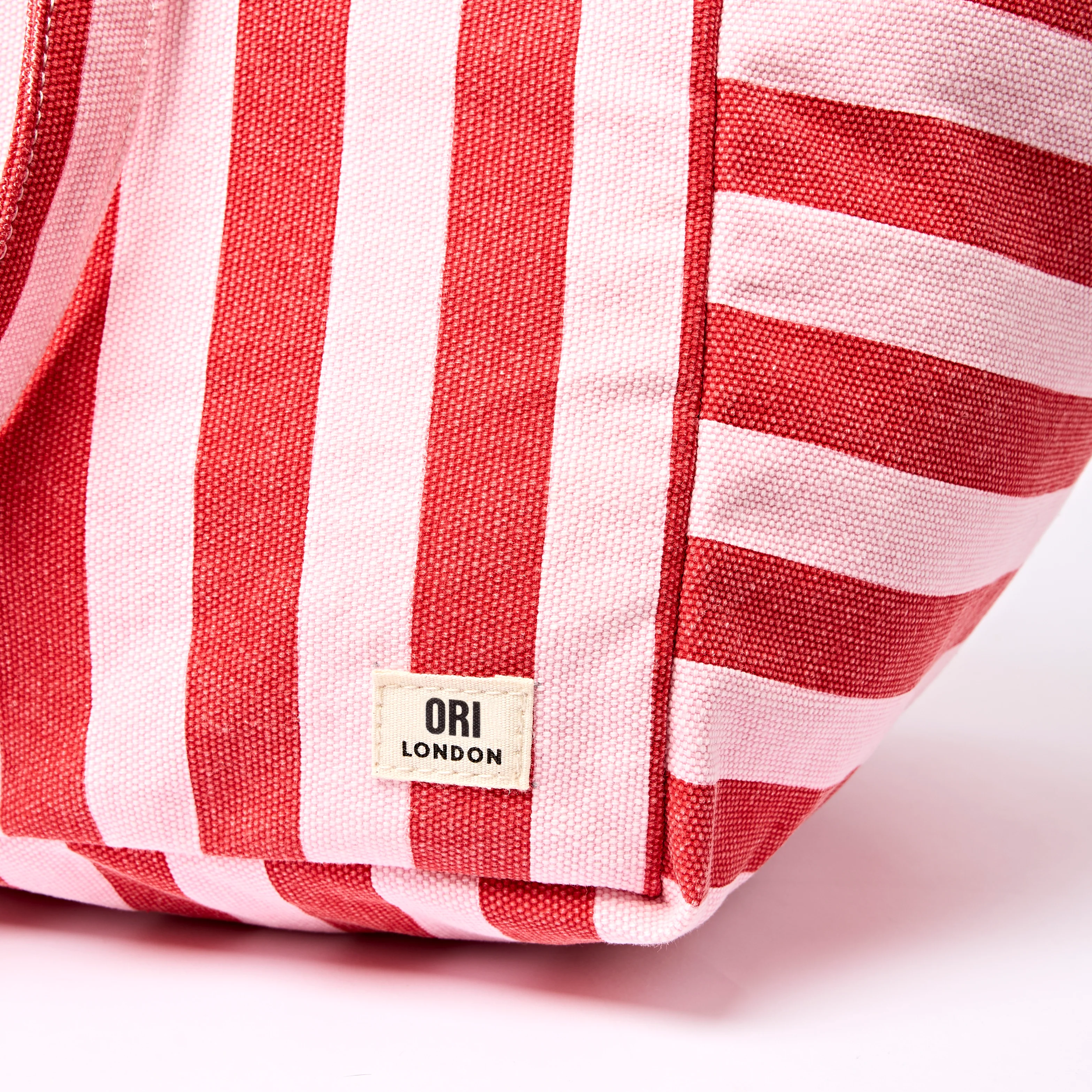 Marylebone Tote Bag in Strawberry Stripe - Image 8