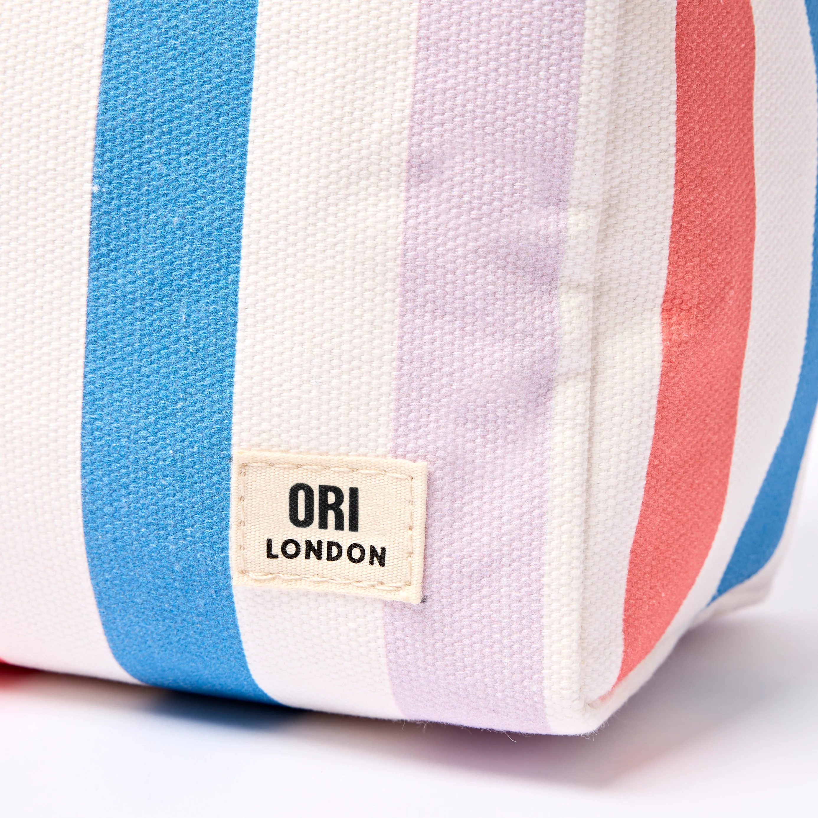 Mayfair Wash Bag in Pastel Multi Stripe - Image 7