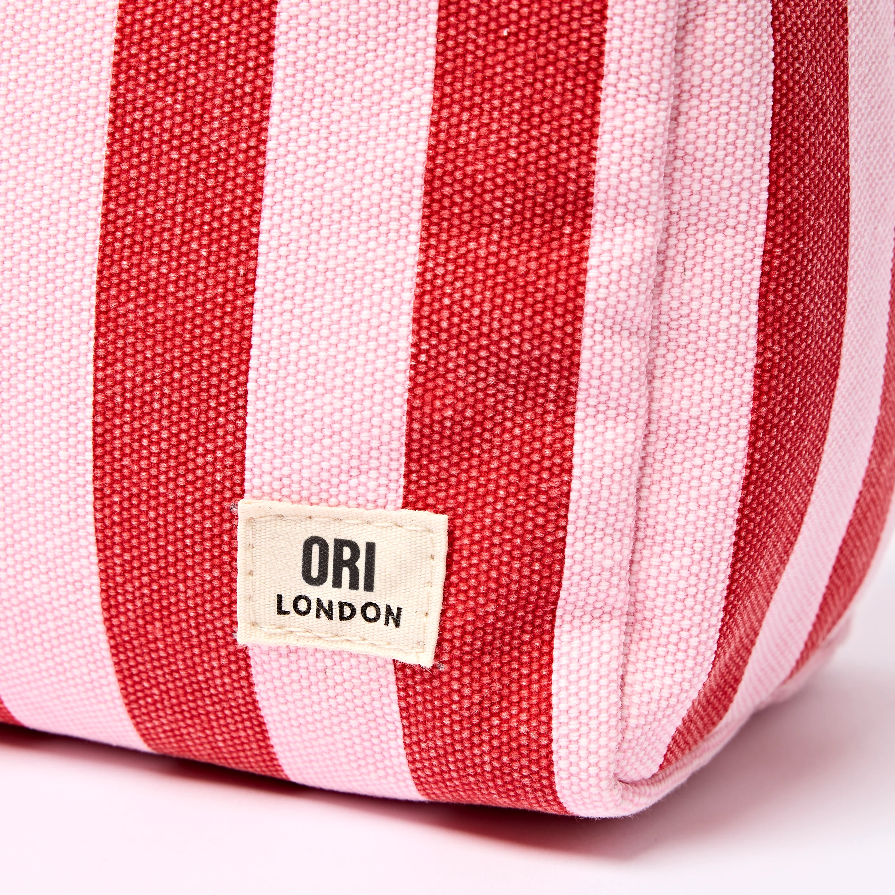 Mayfair Wash Bag in Strawberry Stripe - Image 7