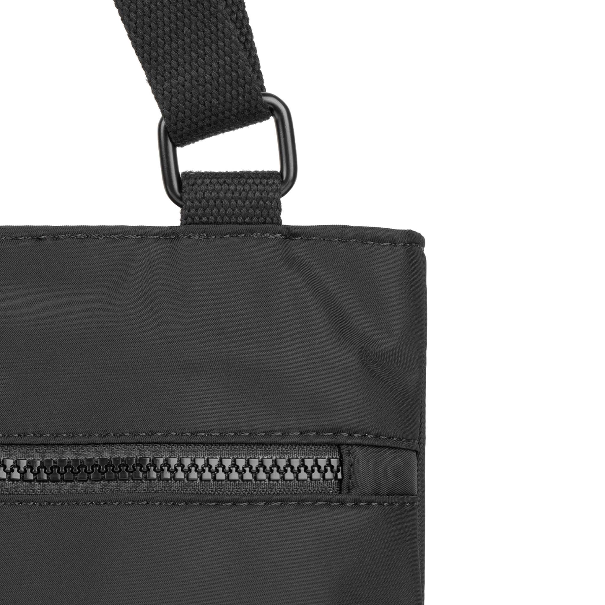All Black Moorgate Messenger Bag in Black - Image 5