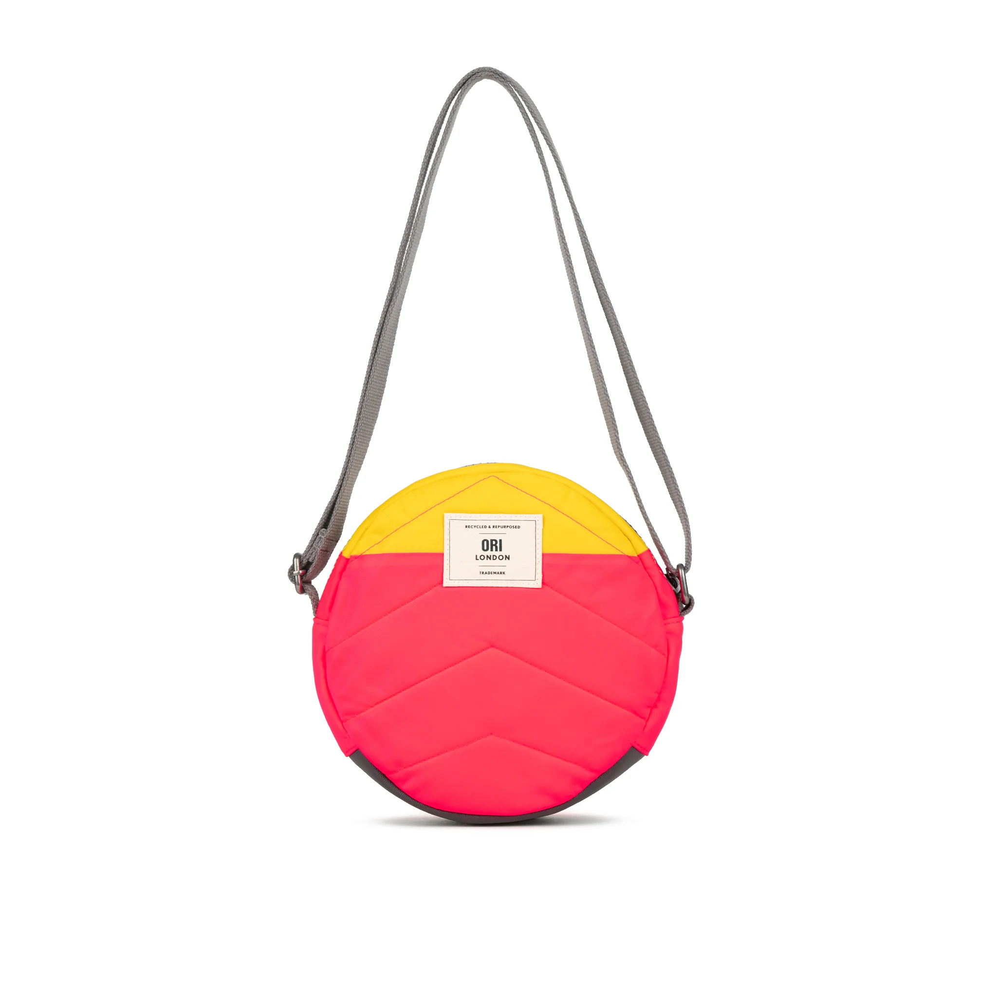 Creative Waste Paddington Crossbody Bag in Raspberry/Mustard - Image 3
