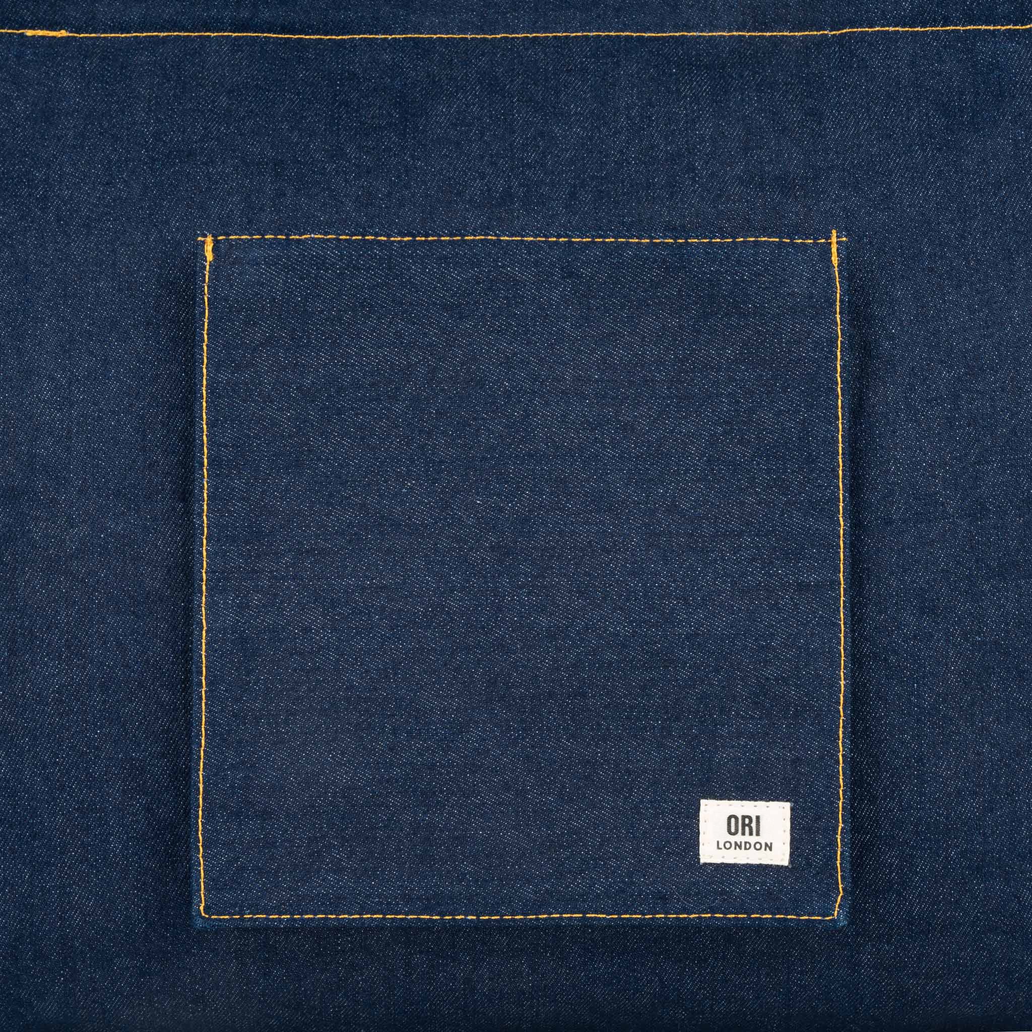 Portobello Tote Bag in Dark Wash Denim - Image 6