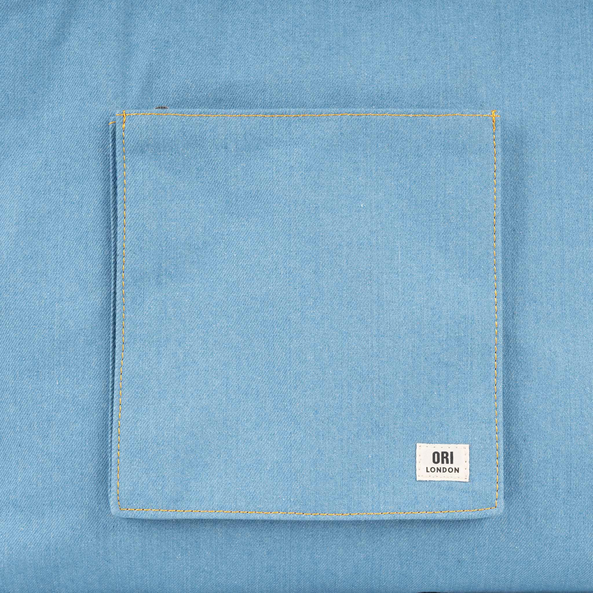 Portobello Tote Bag in Light Wash Denim - Image 6