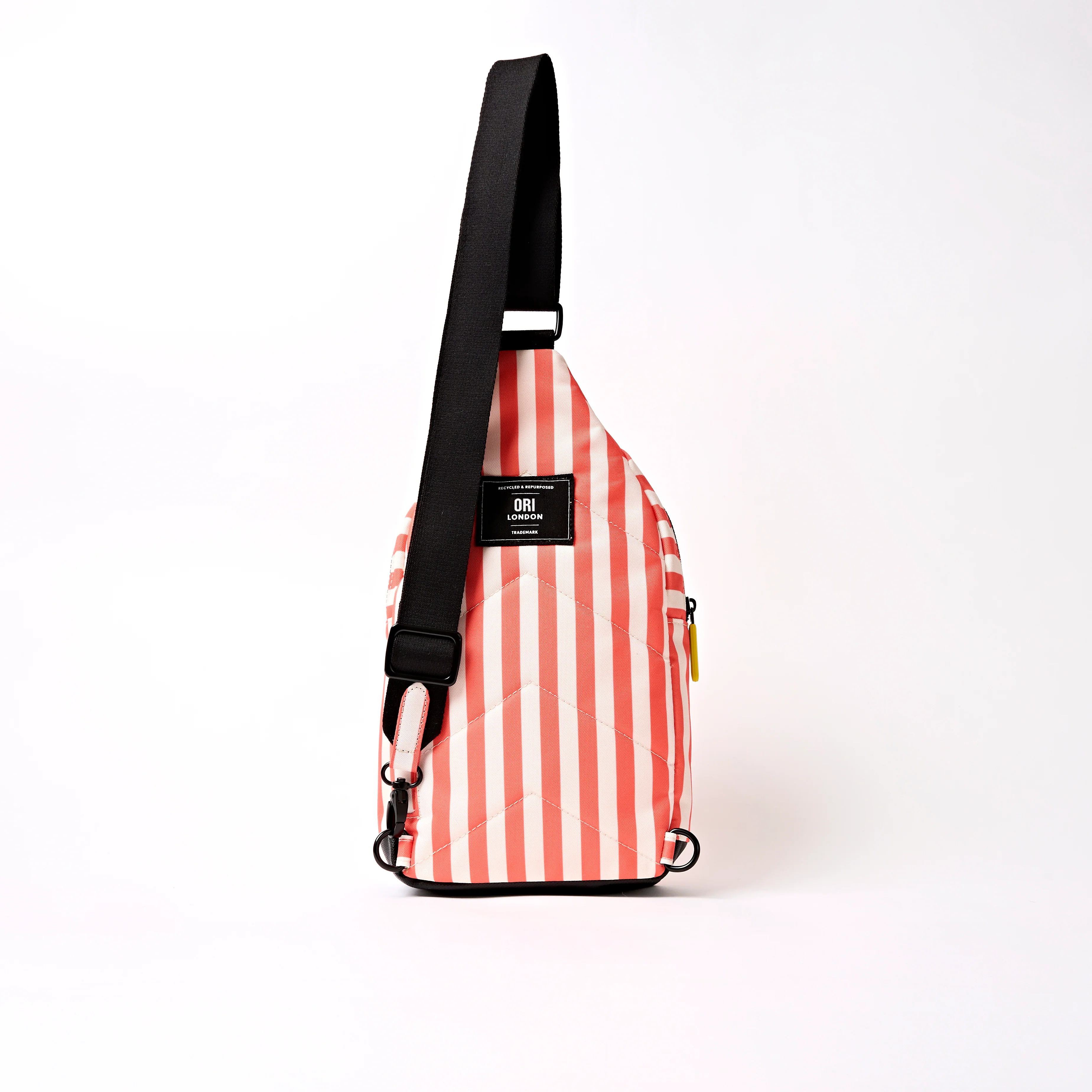 Willesden Sling Bag in Coral Stripe - Image 3